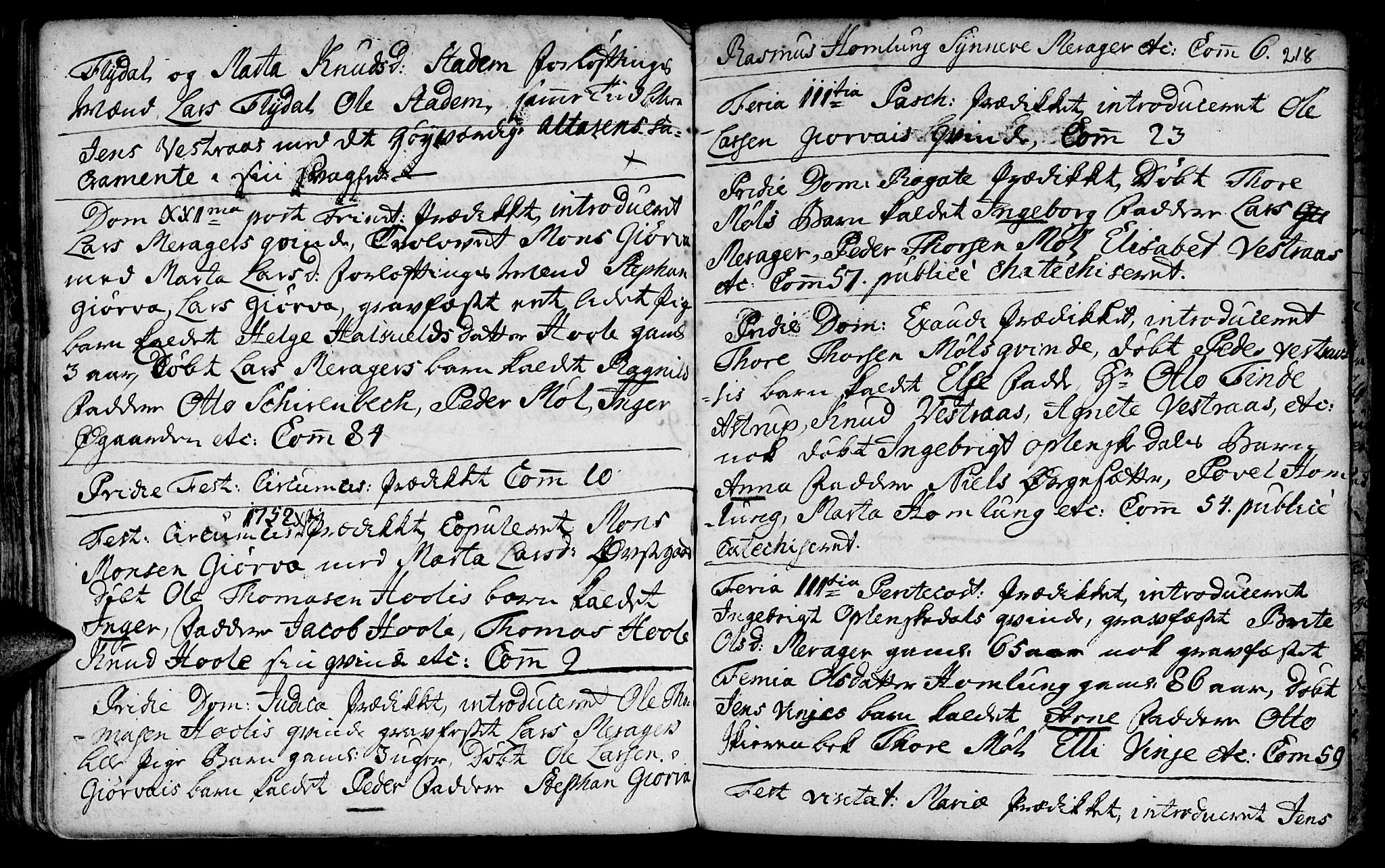 Ministerialprotokoller, klokkerbøker og fødselsregistre - Møre og Romsdal, AV/SAT-A-1454/519/L0242: Parish register (official) no. 519A01 /3, 1736-1761, p. 218