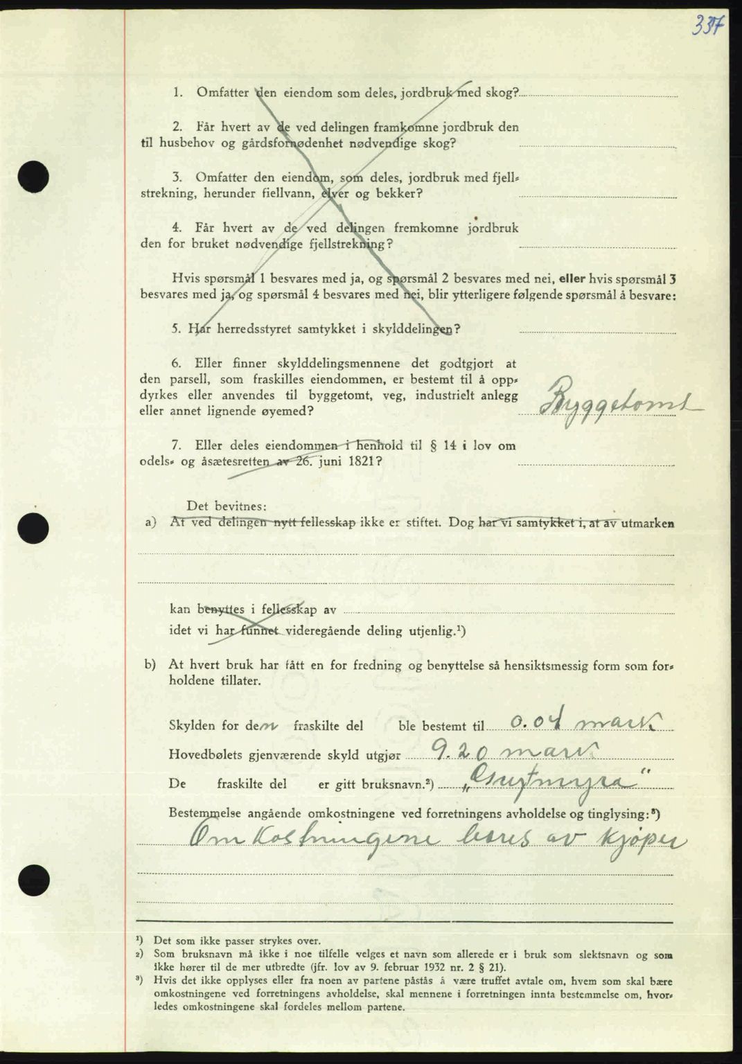 Nordmøre sorenskriveri, AV/SAT-A-4132/1/2/2Ca: Mortgage book no. A105, 1947-1947, Diary no: : 1503/1947