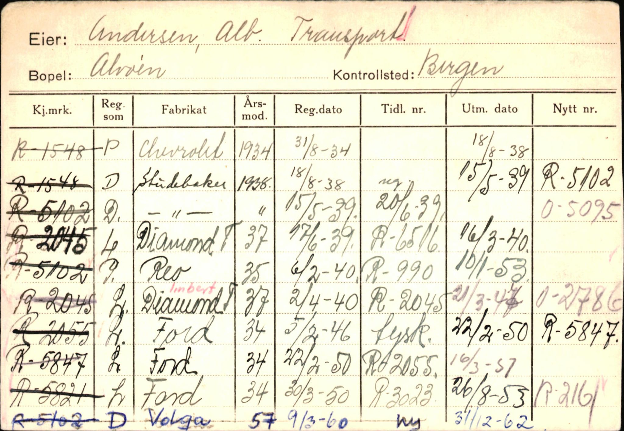 Statens vegvesen, Hordaland vegkontor, AV/SAB-A-5201/2/Ha/L0001: R-eierkort A, 1920-1971, p. 921