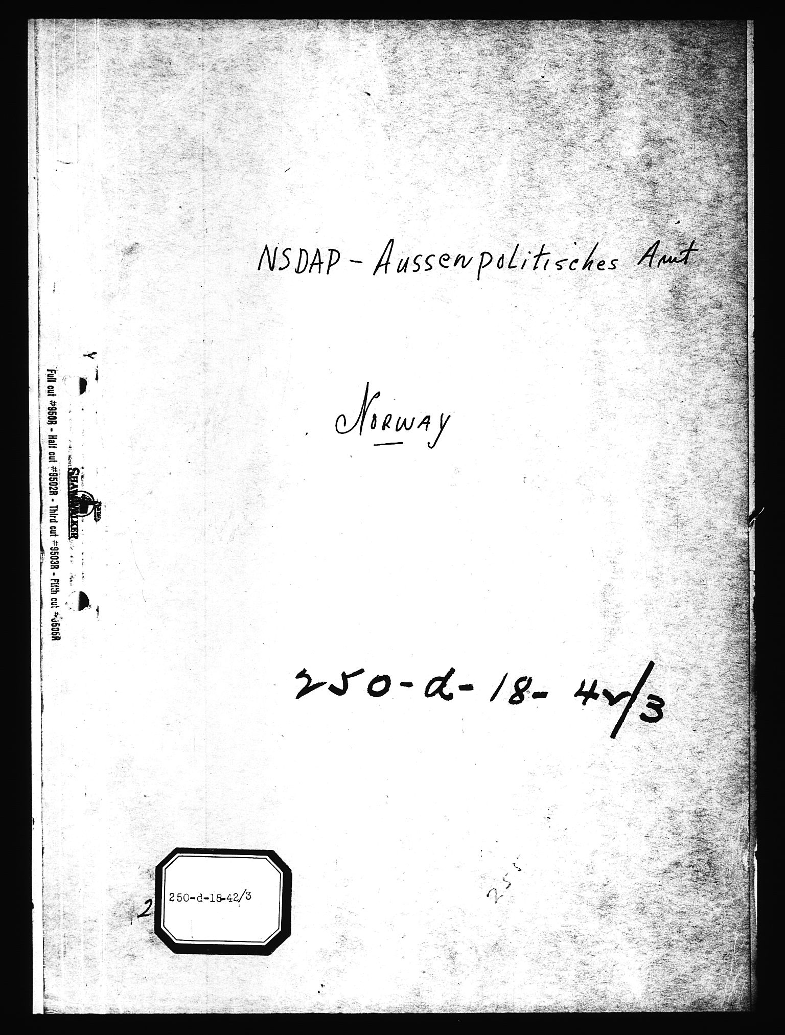 Documents Section, RA/RAFA-2200/V/L0091: Amerikansk mikrofilm "Captured German Documents".
Box No. 953.  FKA jnr. 59/1955., 1935-1942, p. 548