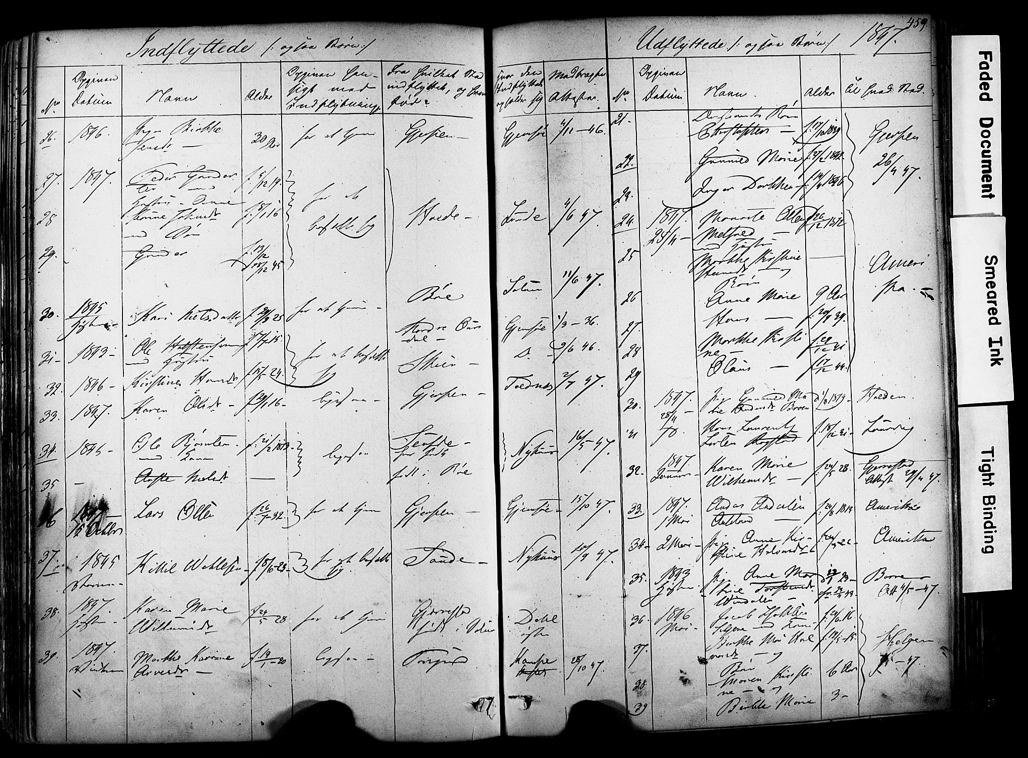 Solum kirkebøker, AV/SAKO-A-306/F/Fa/L0006: Parish register (official) no. I 6, 1844-1855, p. 459