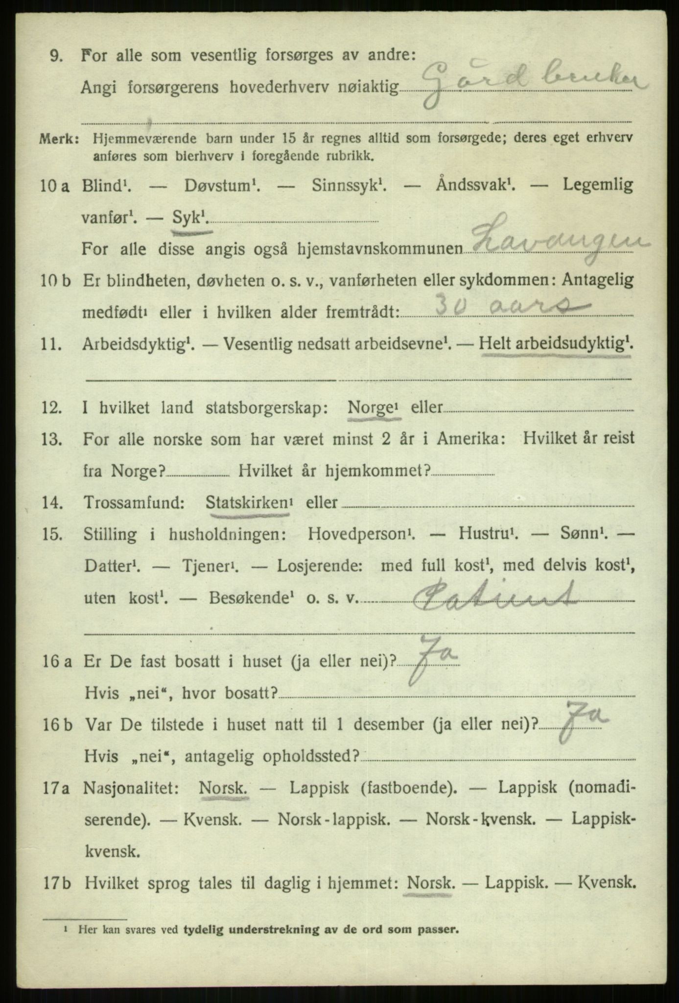 SATØ, 1920 census for Målselv, 1920, p. 4162