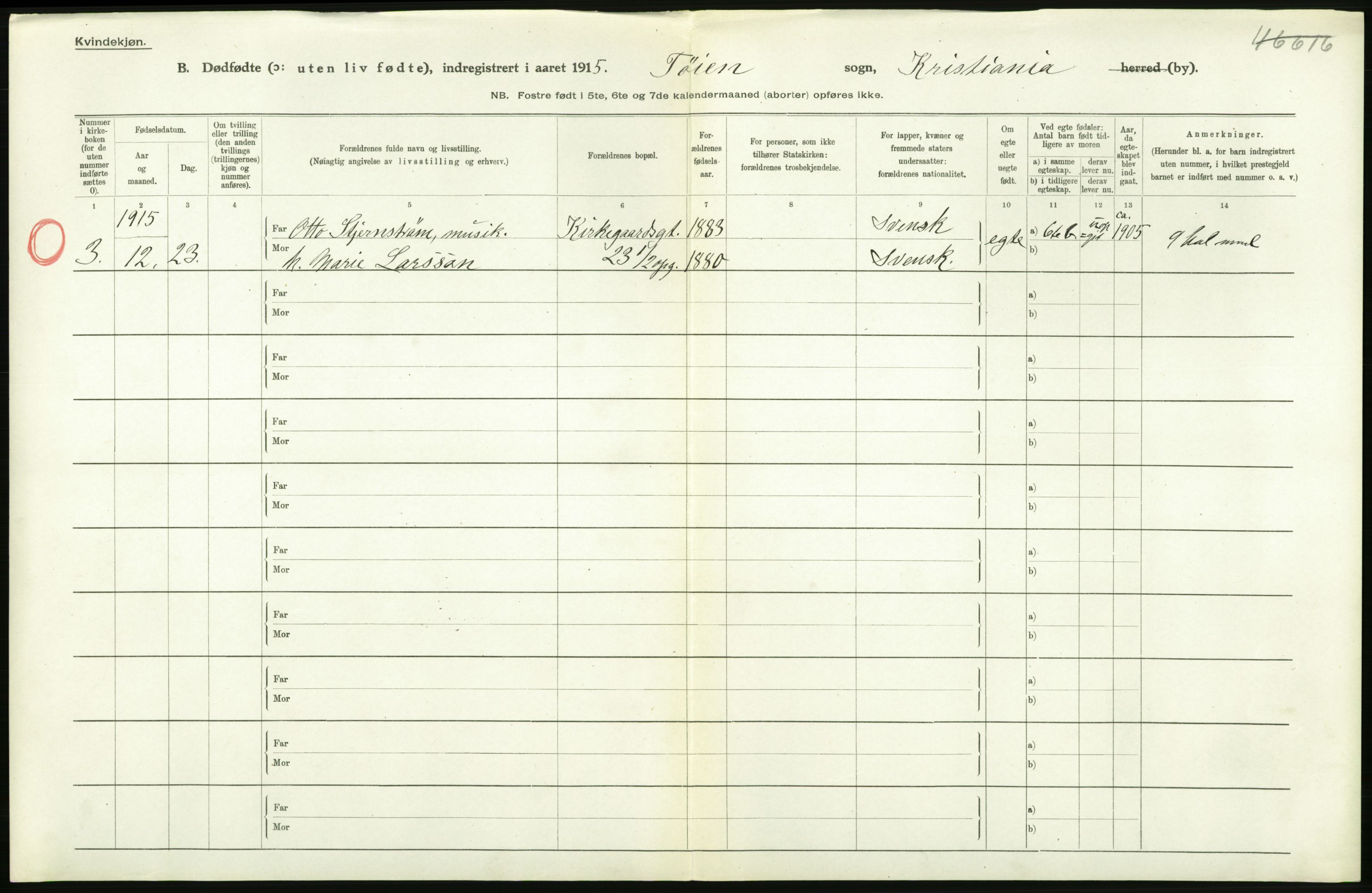 Statistisk sentralbyrå, Sosiodemografiske emner, Befolkning, AV/RA-S-2228/D/Df/Dfb/Dfbf/L0010: Kristiania: Døde, dødfødte., 1916, p. 626