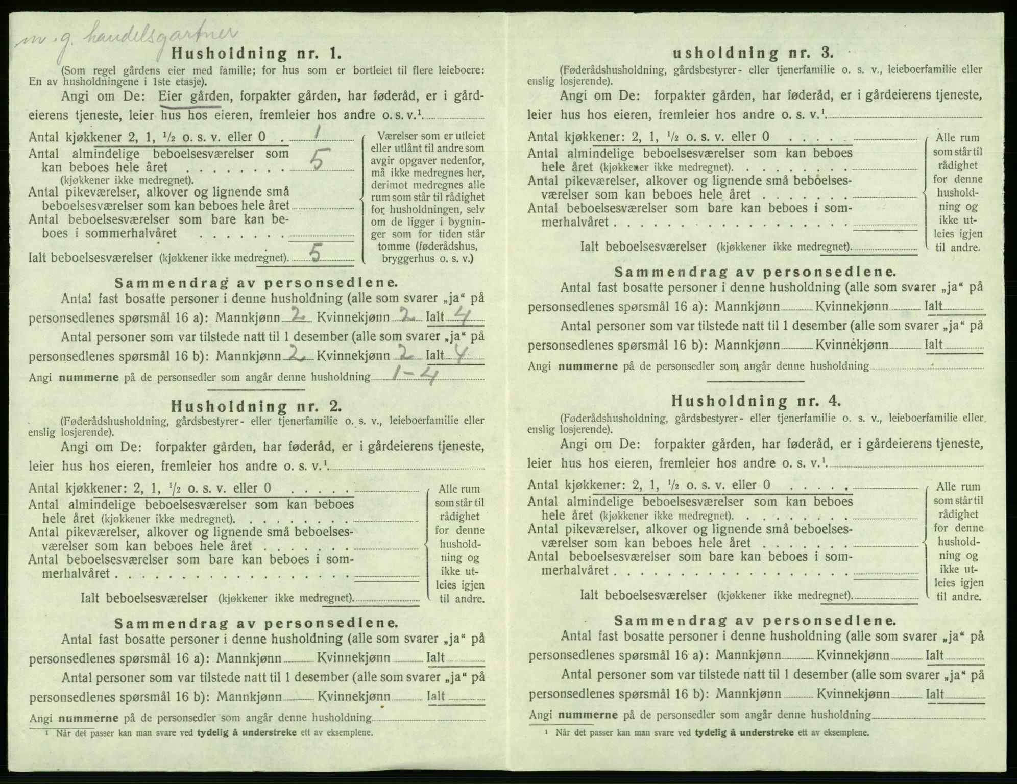 SAB, 1920 census for Fana, 1920, p. 2005