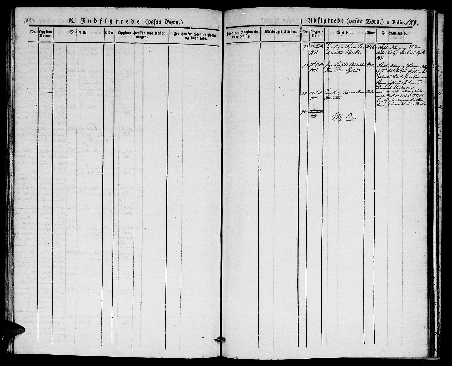 Gjerstad sokneprestkontor, AV/SAK-1111-0014/F/Fa/Faa/L0005: Parish register (official) no. A 5, 1829-1841, p. 189