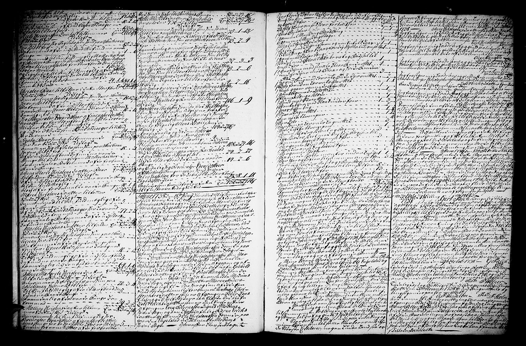 Eiker, Modum og Sigdal sorenskriveri, AV/SAKO-A-123/H/Hb/Hba/L0008b: Skifteprotokoll, 1739-1741, p. 180b-181a