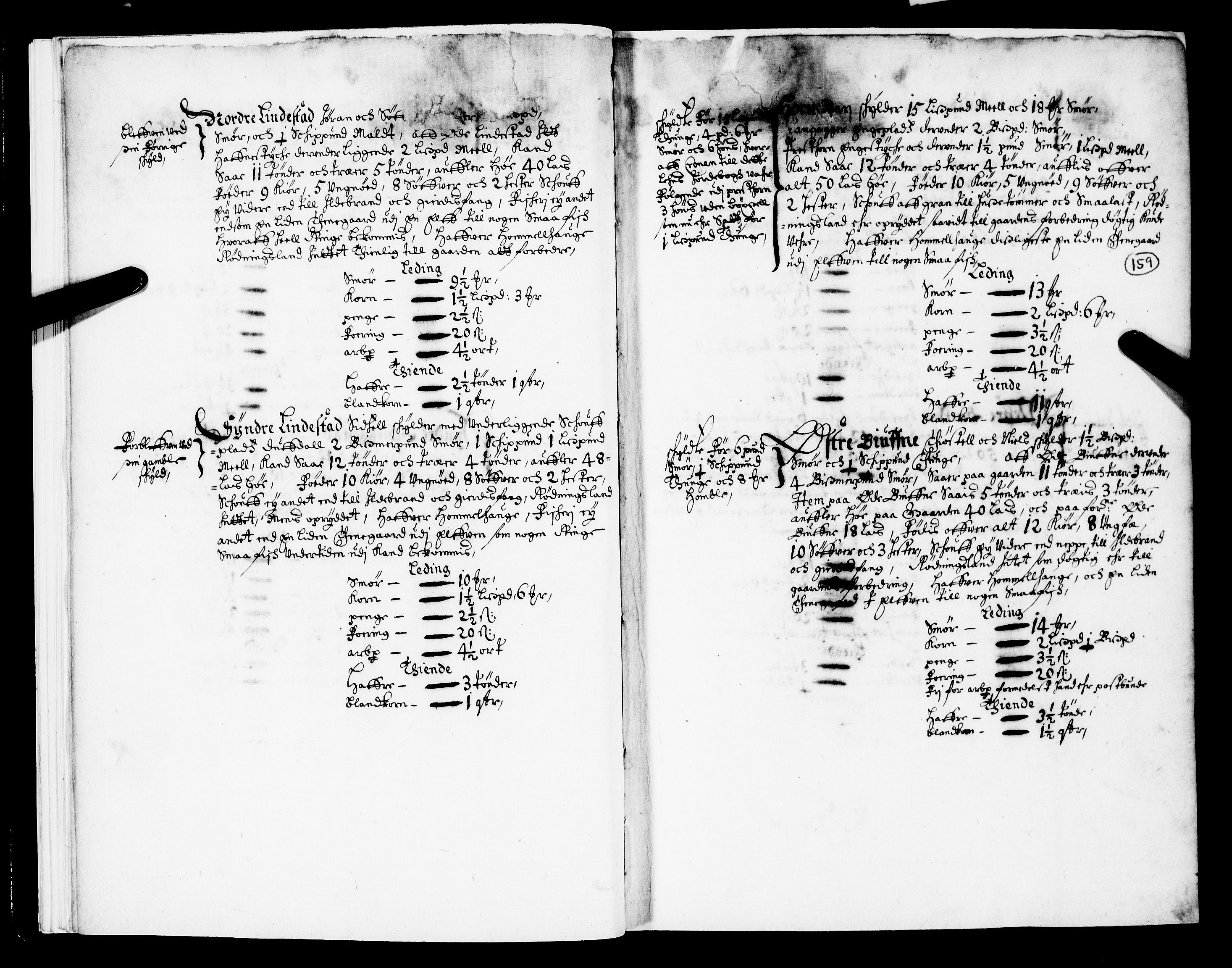 Rentekammeret inntil 1814, Realistisk ordnet avdeling, RA/EA-4070/N/Nb/Nba/L0020: Tønsberg len, 2. del, 1668, p. 158b-159a