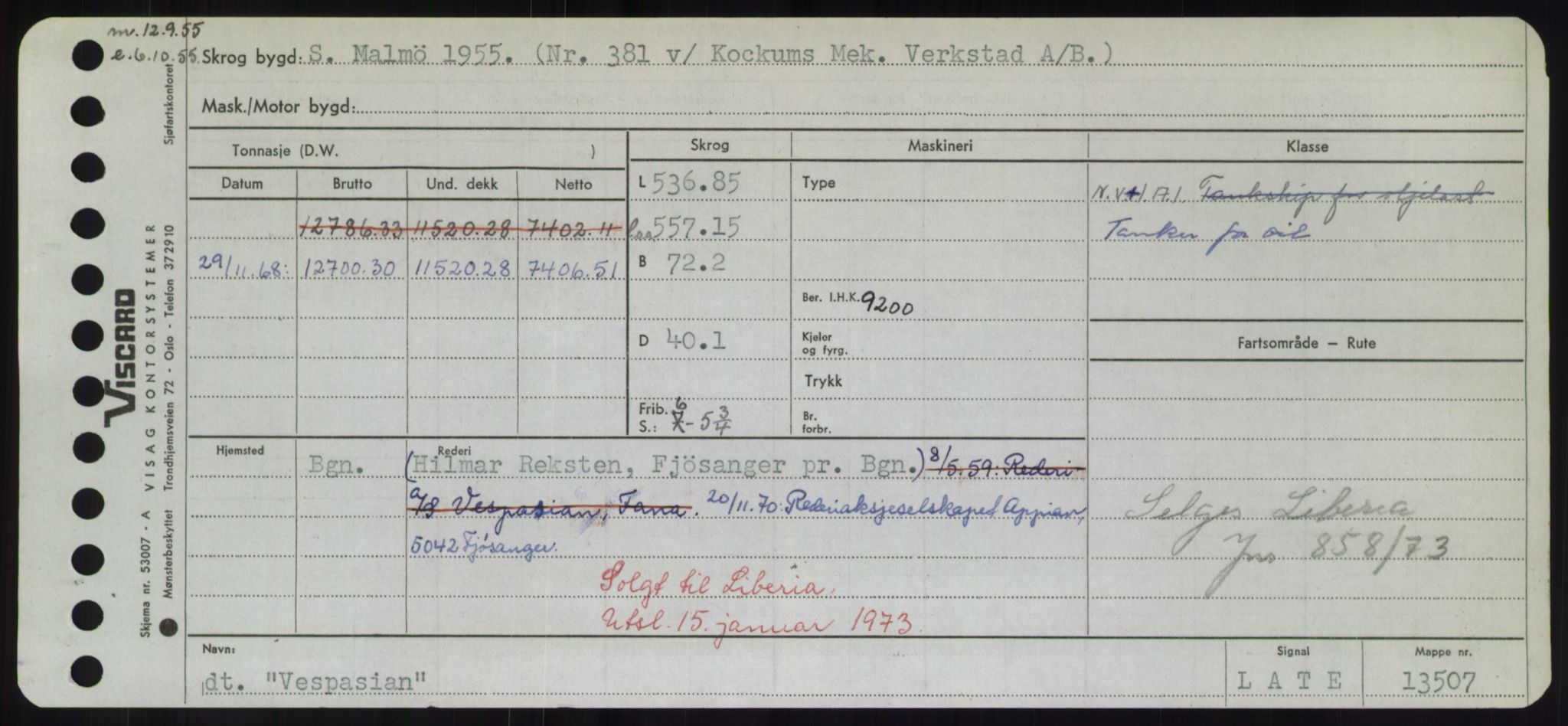 Sjøfartsdirektoratet med forløpere, Skipsmålingen, RA/S-1627/H/Hd/L0040: Fartøy, U-Ve, p. 641