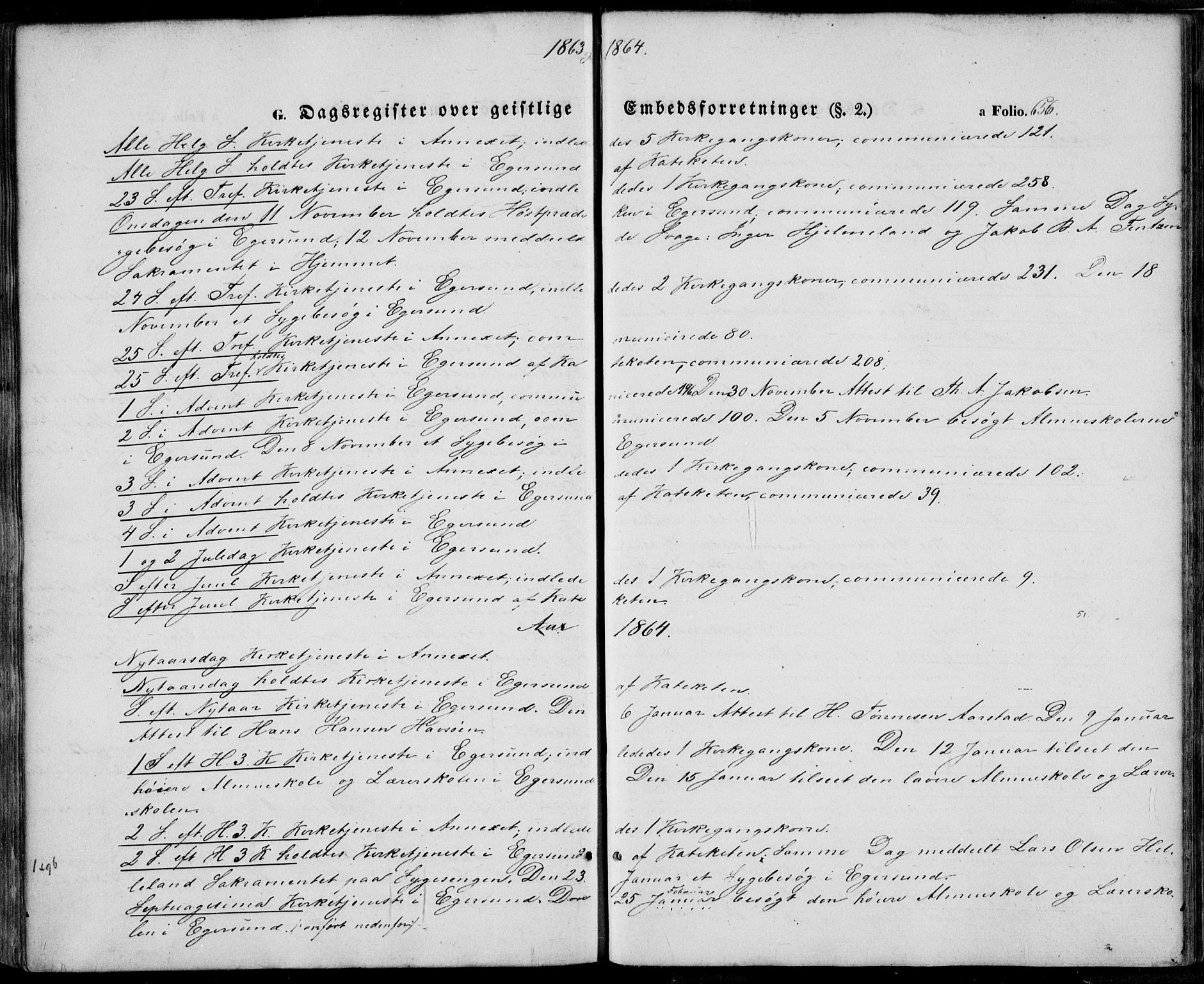 Eigersund sokneprestkontor, SAST/A-101807/S08/L0013: Parish register (official) no. A 12.2, 1850-1865, p. 656