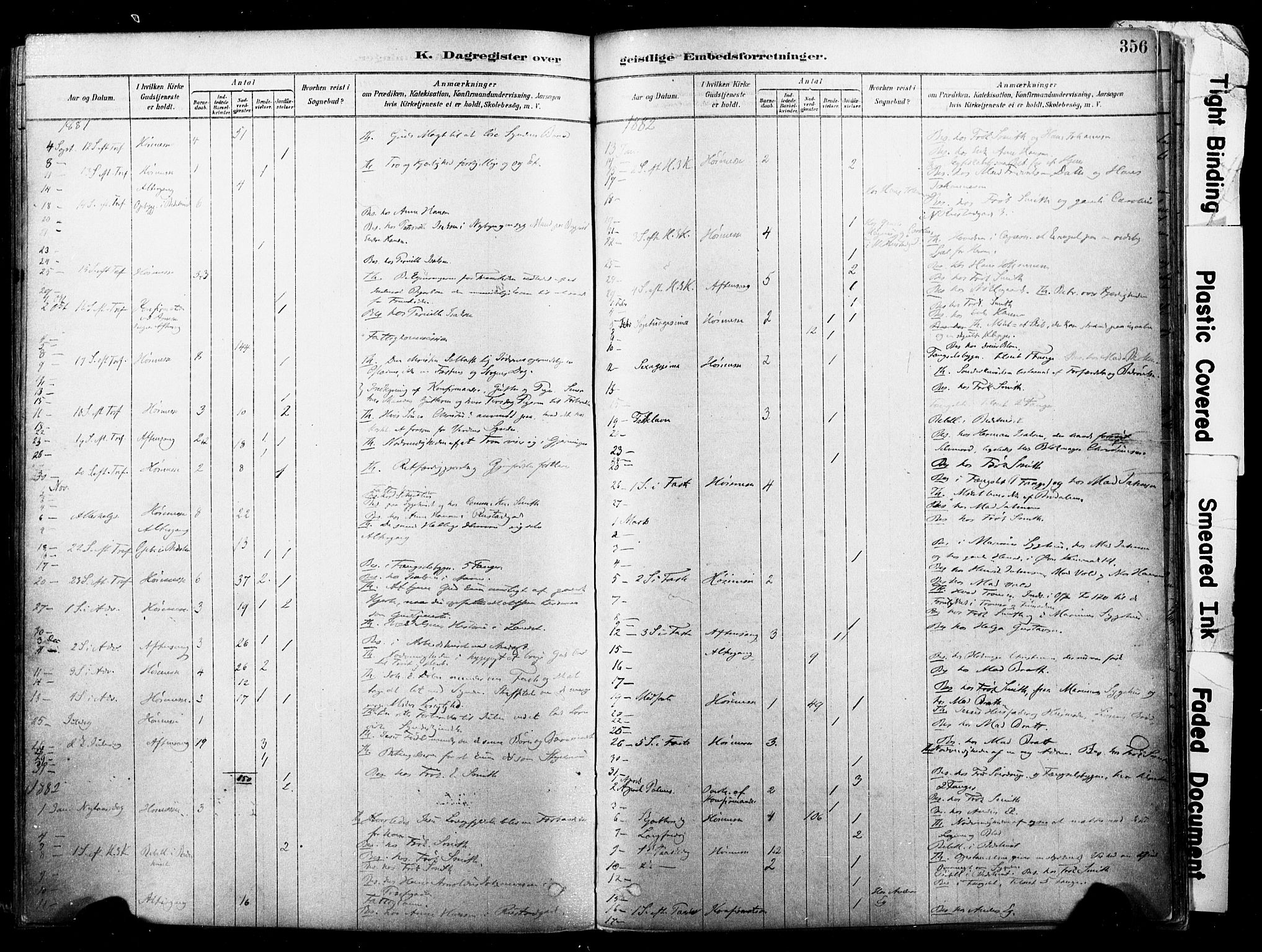 Horten kirkebøker, AV/SAKO-A-348/F/Fa/L0003: Parish register (official) no. 3, 1878-1887, p. 356