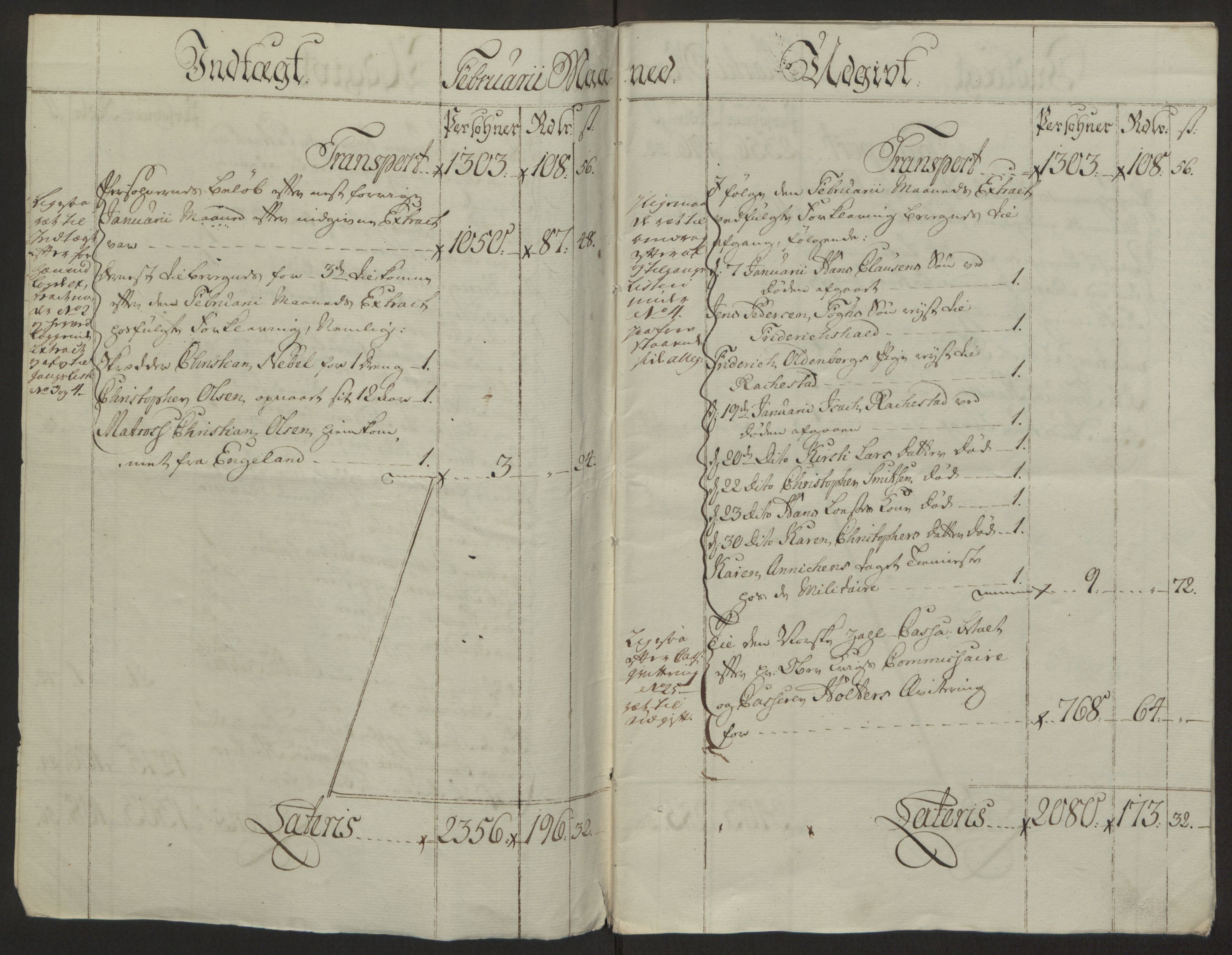 Rentekammeret inntil 1814, Reviderte regnskaper, Byregnskaper, AV/RA-EA-4066/R/Rb/L0029/0001: [B3] Kontribusjonsregnskap / Ekstraskatt, 1762-1772, p. 60