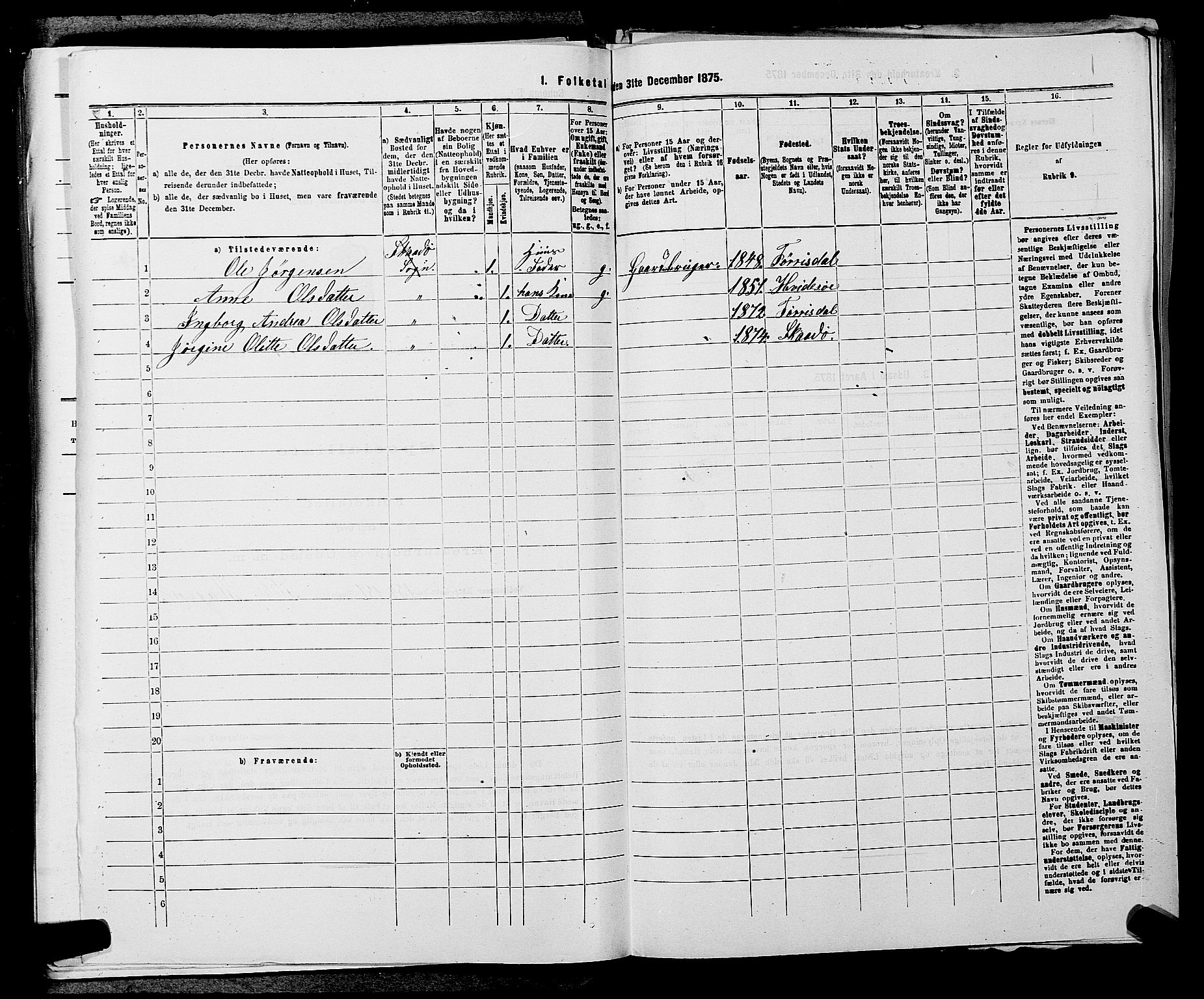 SAKO, 1875 census for 0816P Sannidal, 1875, p. 802