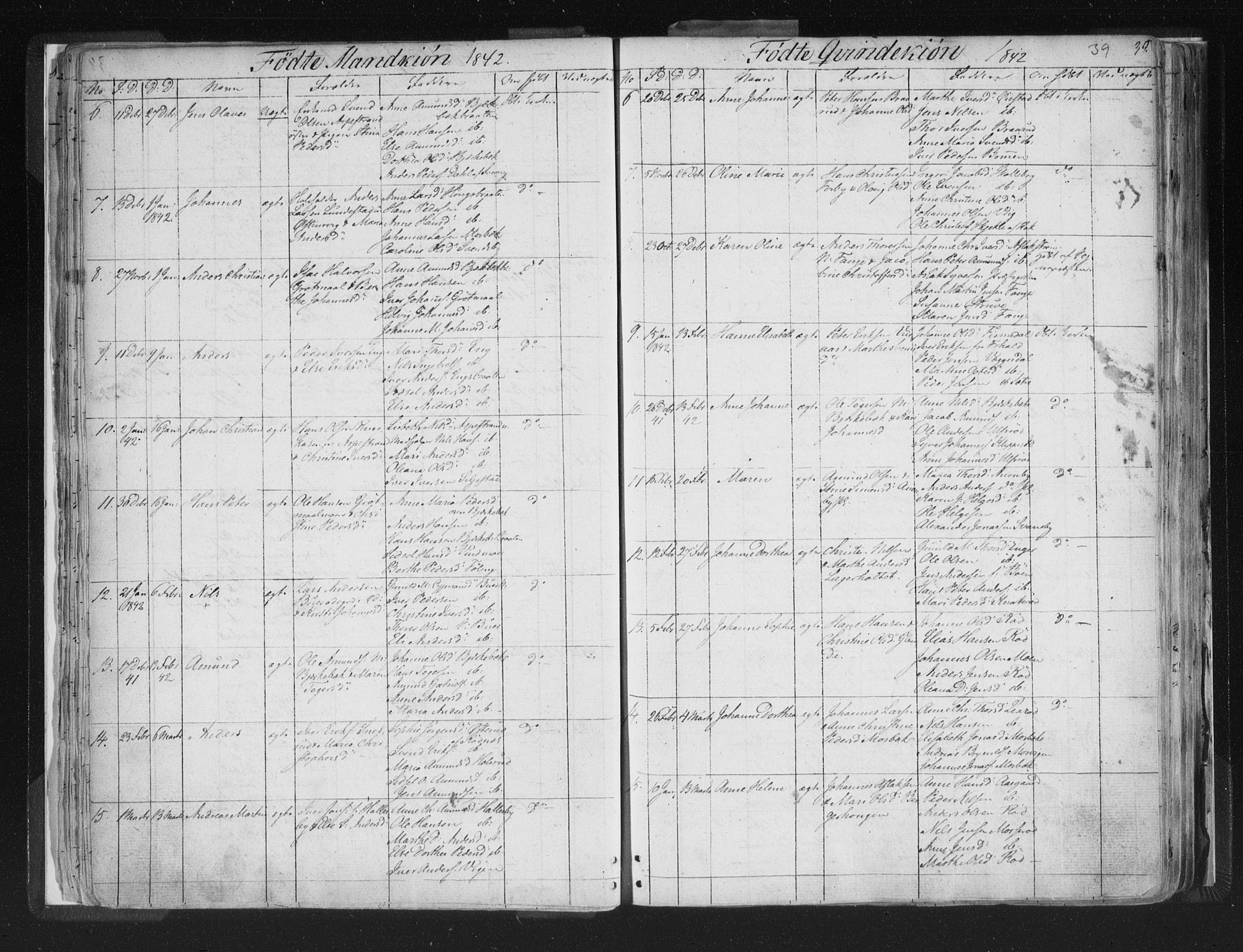 Aremark prestekontor Kirkebøker, SAO/A-10899/F/Fc/L0002: Parish register (official) no. III 2, 1834-1849, p. 39