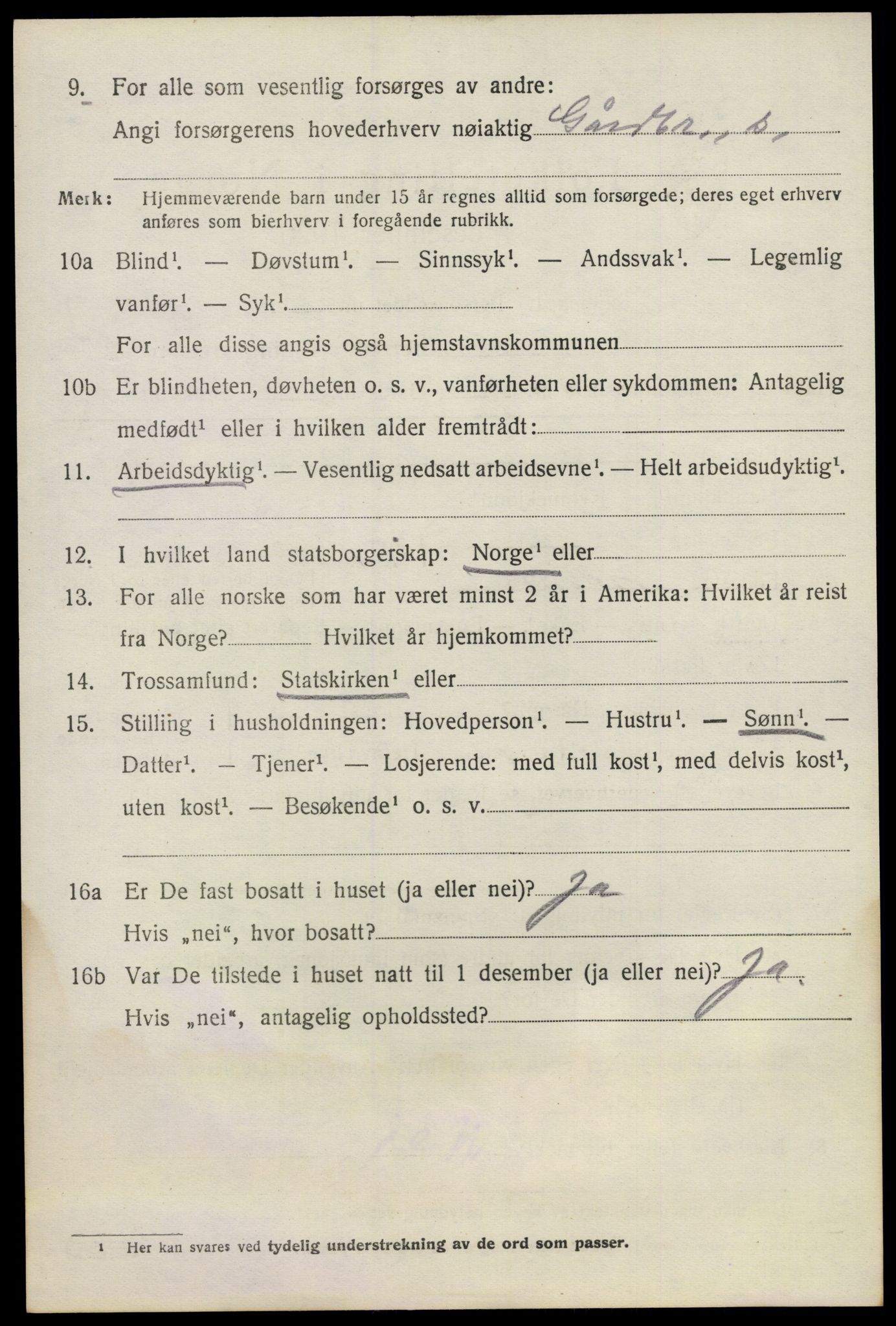SAO, 1920 census for Fet, 1920, p. 9631