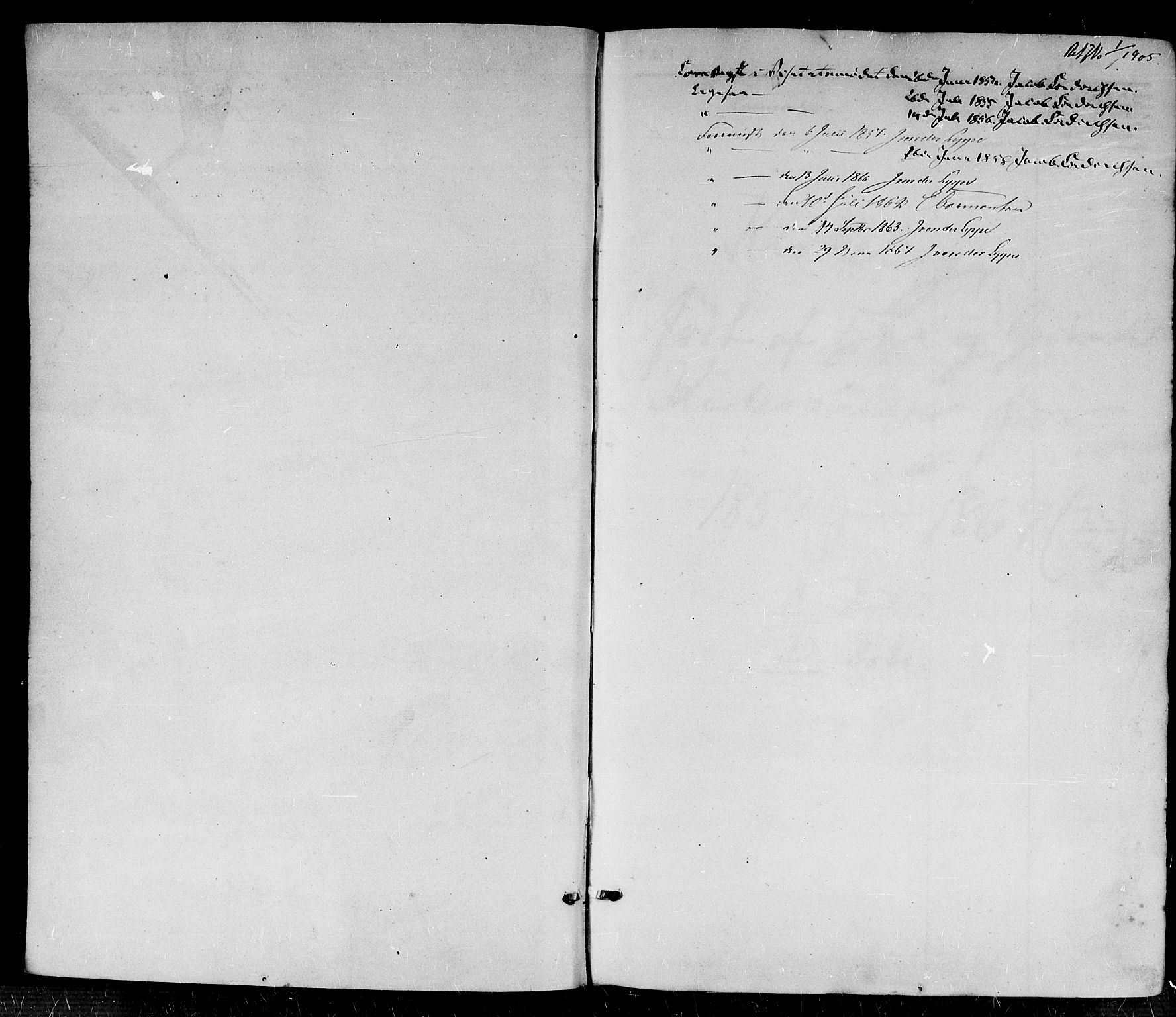Fjære sokneprestkontor, SAK/1111-0011/F/Fb/L0008: Parish register (copy) no. B 8, 1854-1867