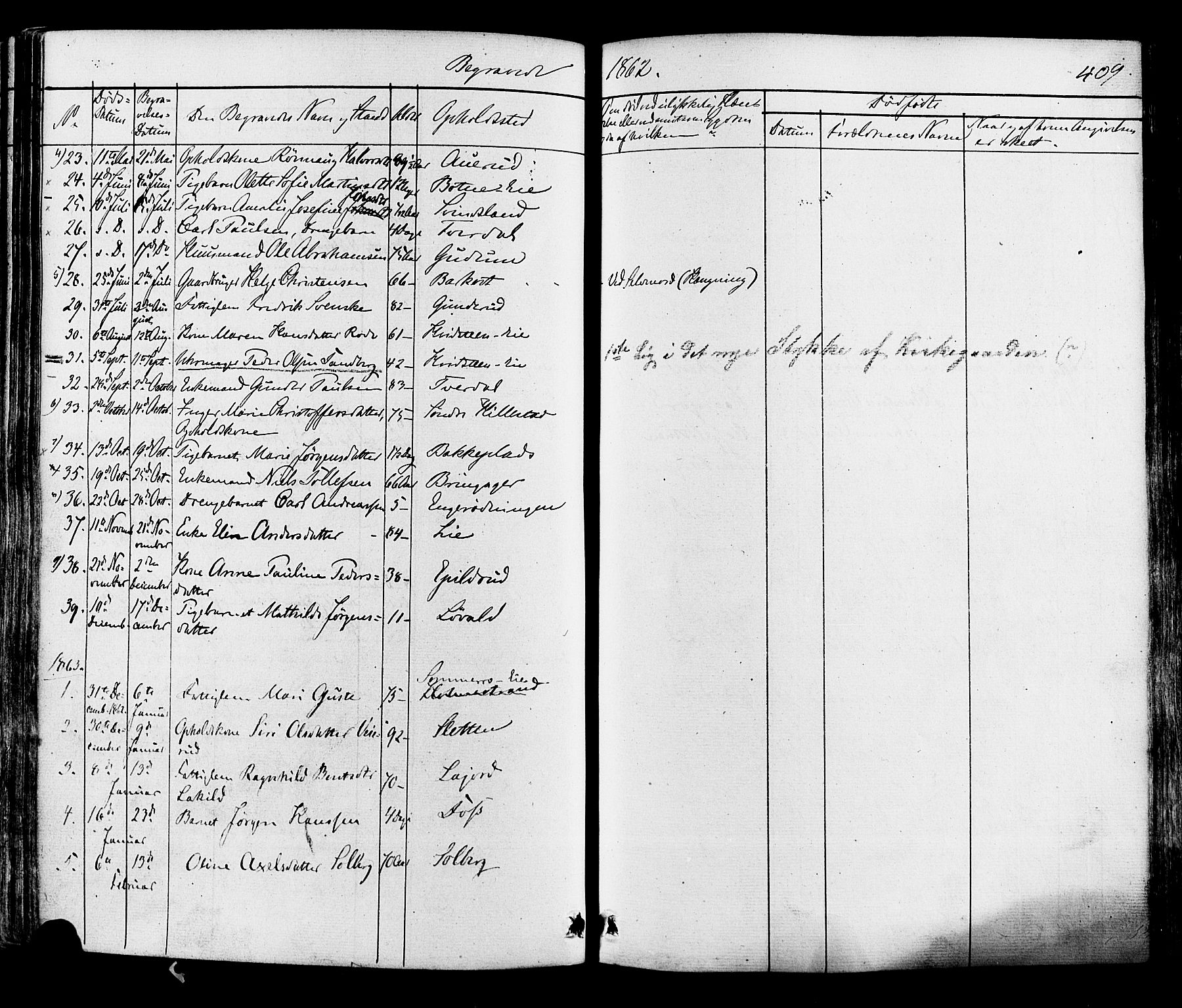 Botne kirkebøker, AV/SAKO-A-340/F/Fa/L0006: Parish register (official) no. I 6, 1836-1877, p. 409