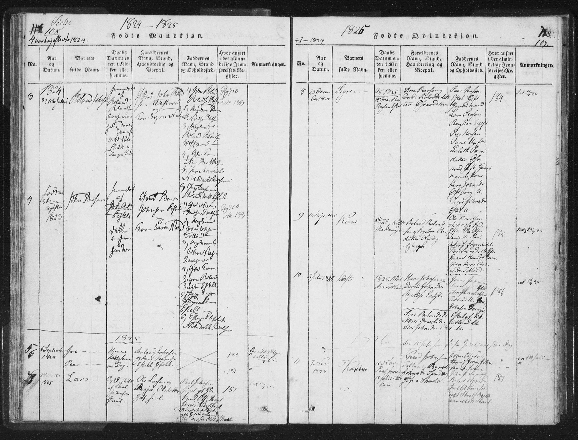 Ministerialprotokoller, klokkerbøker og fødselsregistre - Nord-Trøndelag, SAT/A-1458/755/L0491: Parish register (official) no. 755A01 /2, 1817-1864, p. 108-109