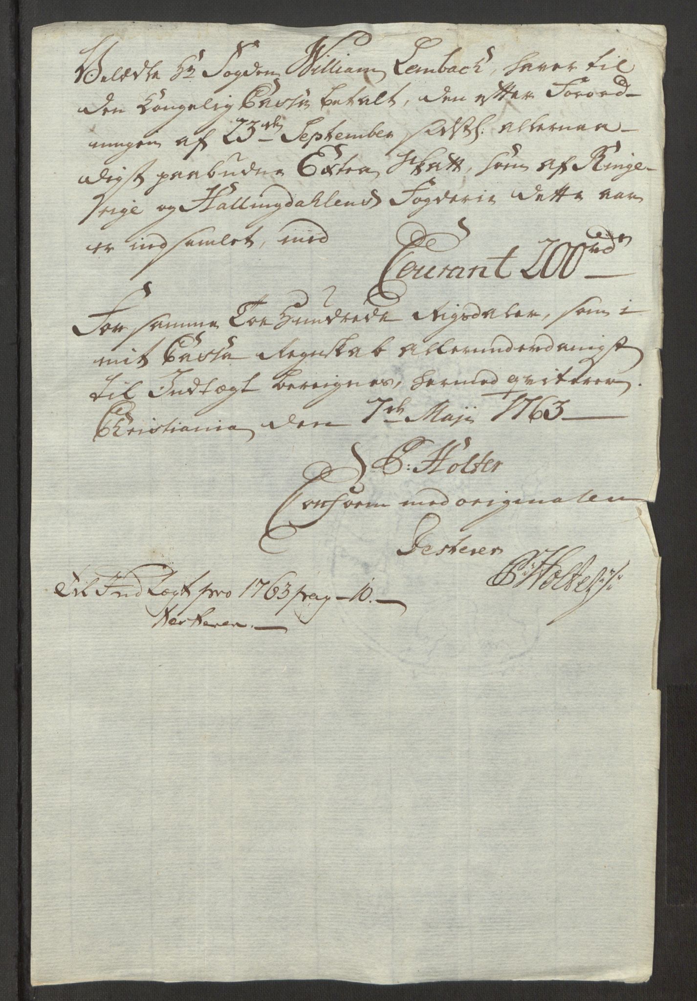 Rentekammeret inntil 1814, Reviderte regnskaper, Fogderegnskap, AV/RA-EA-4092/R23/L1565: Ekstraskatten Ringerike og Hallingdal, 1762-1763, p. 331