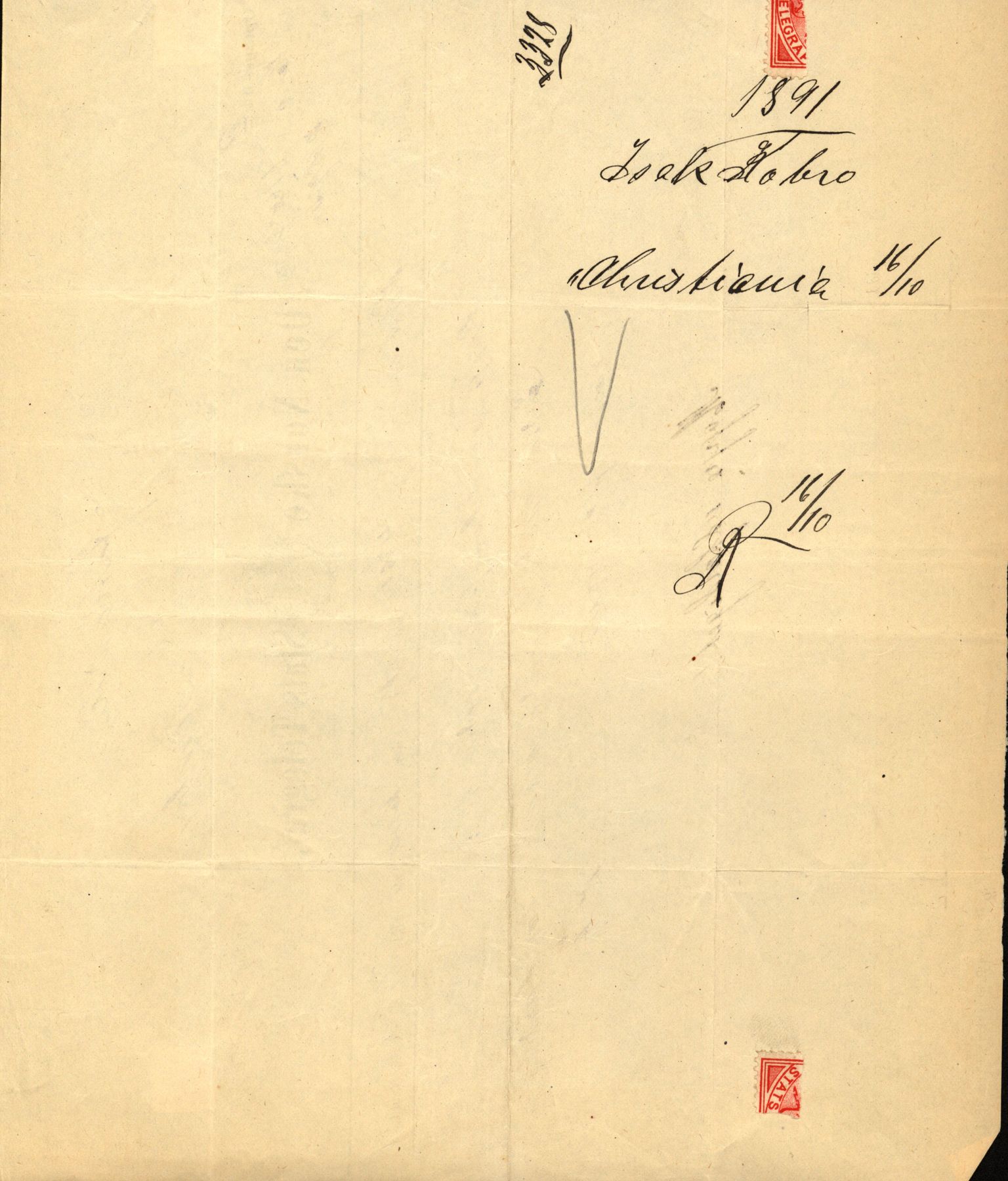 Pa 63 - Østlandske skibsassuranceforening, VEMU/A-1079/G/Ga/L0027/0012: Havaridokumenter / Hans Nielsen Hauge, Verena, Guldfaxe, India, Industri, 1891, p. 11