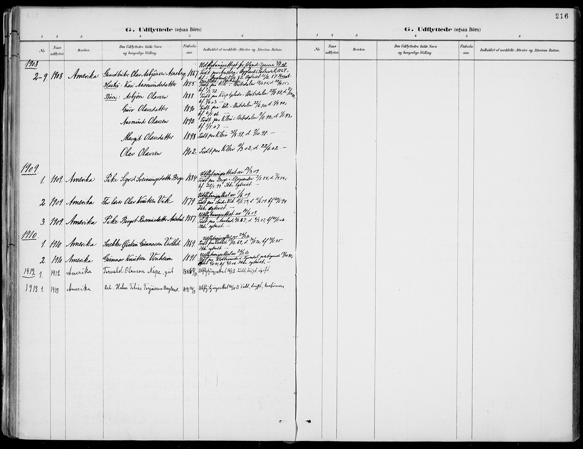 Fyresdal kirkebøker, SAKO/A-263/F/Fa/L0007: Parish register (official) no. I 7, 1887-1914, p. 216