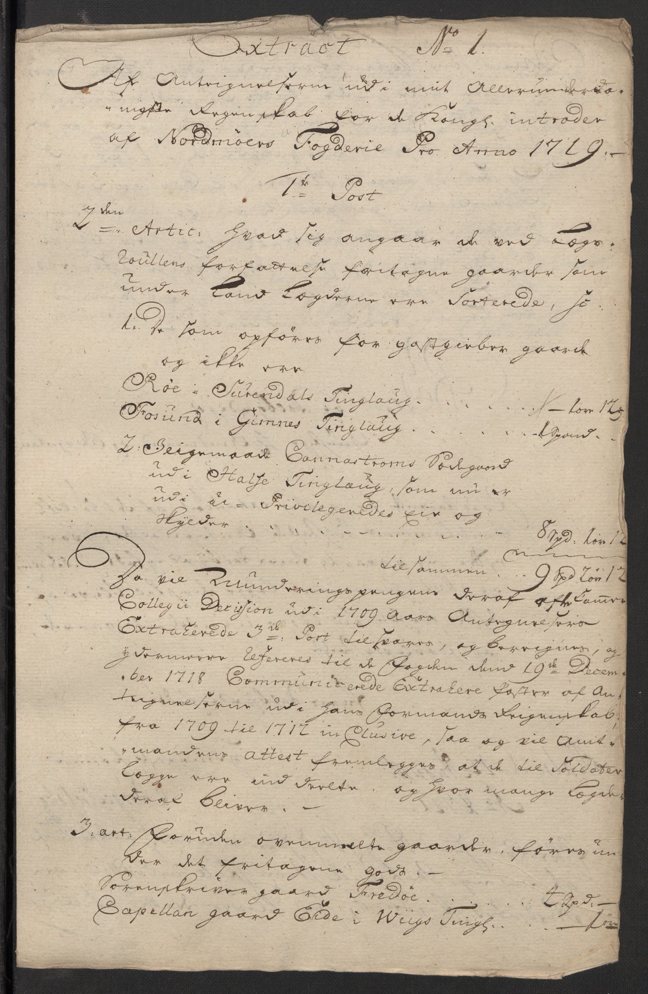 Rentekammeret inntil 1814, Reviderte regnskaper, Fogderegnskap, AV/RA-EA-4092/R56/L3752: Fogderegnskap Nordmøre, 1719, p. 302