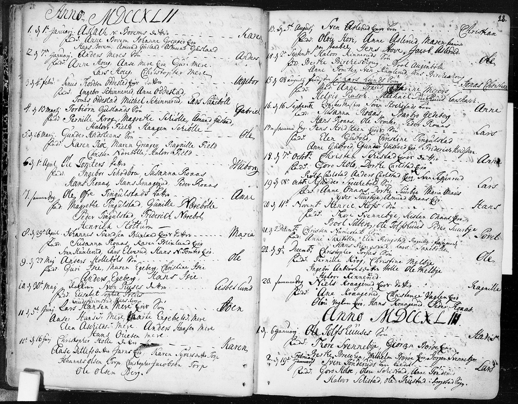 Hobøl prestekontor Kirkebøker, SAO/A-2002/F/Fa/L0001: Parish register (official) no. I 1, 1733-1814, p. 18