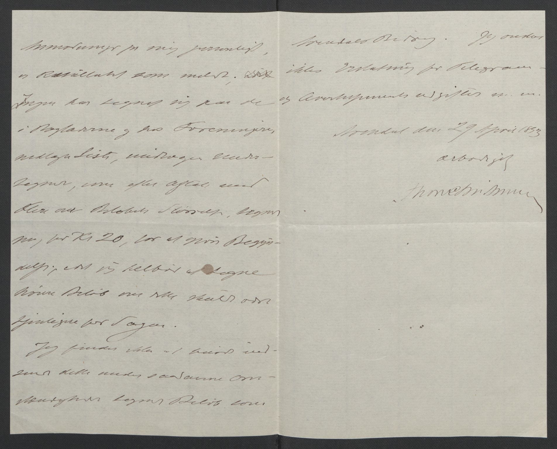 Arbeidskomitéen for Fridtjof Nansens polarekspedisjon, AV/RA-PA-0061/D/L0001/0004: Pengeinnsamlingen / Bidragslister med følgebrev, 1893, p. 9