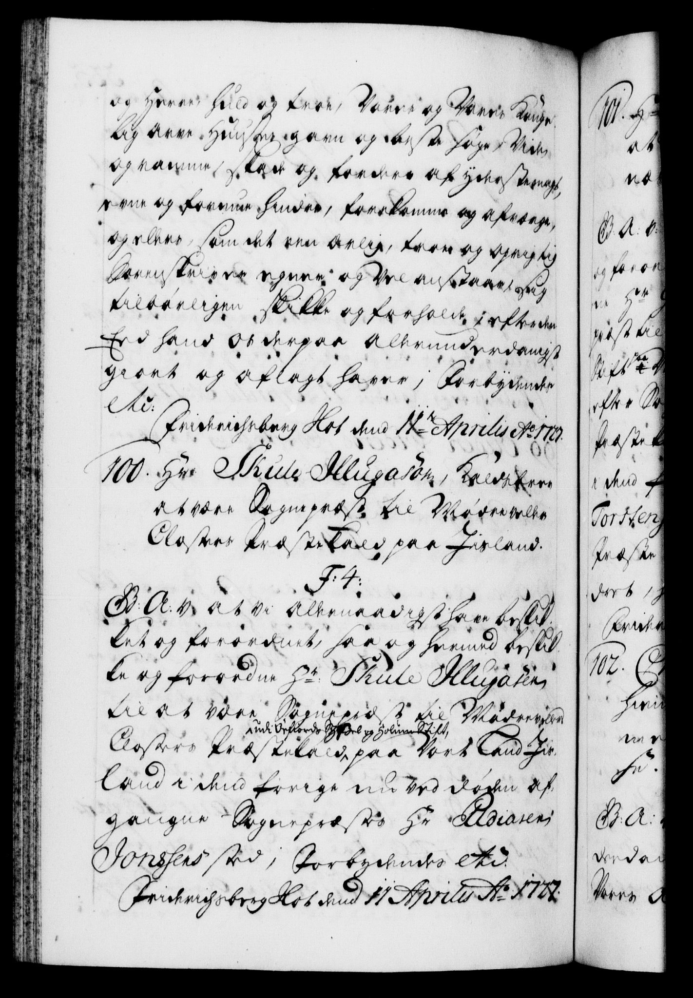 Danske Kanselli 1572-1799, AV/RA-EA-3023/F/Fc/Fca/Fcaa/L0025: Norske registre, 1726-1728, p. 335b