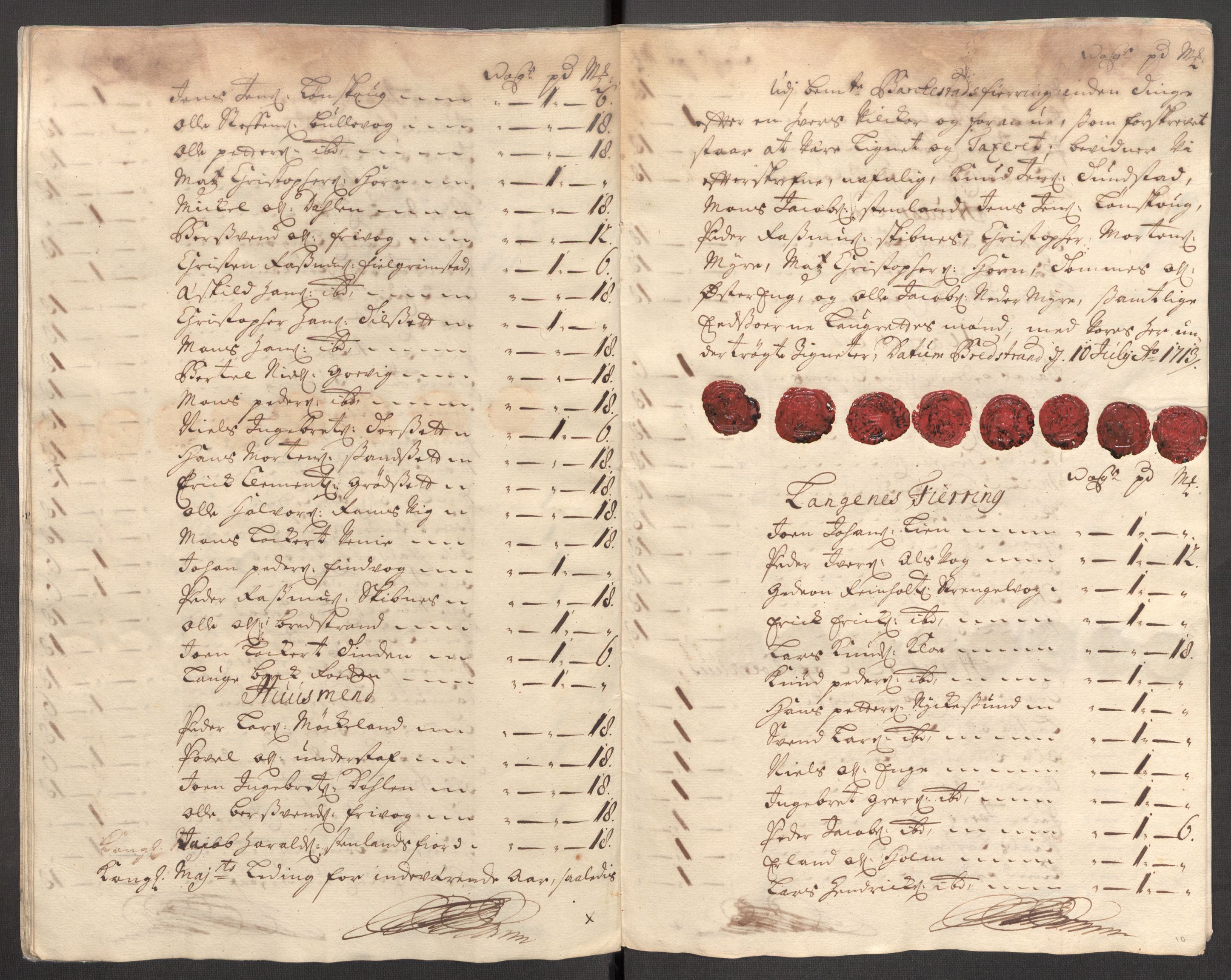 Rentekammeret inntil 1814, Reviderte regnskaper, Fogderegnskap, AV/RA-EA-4092/R67/L4679: Fogderegnskap Vesterålen, Andenes og Lofoten, 1711-1713, p. 220