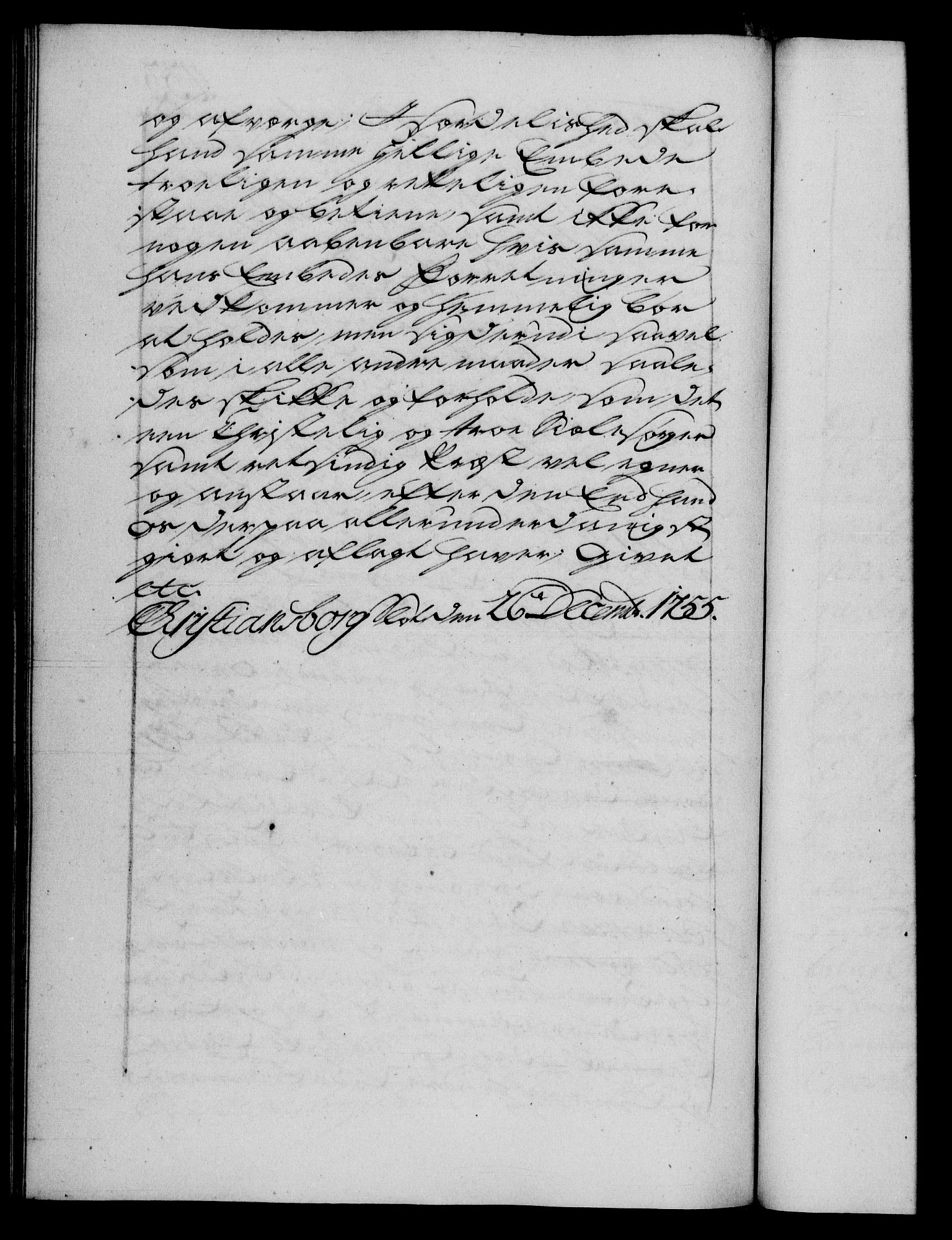 Danske Kanselli 1572-1799, AV/RA-EA-3023/F/Fc/Fca/Fcaa/L0039: Norske registre, 1755-1756, p. 433b