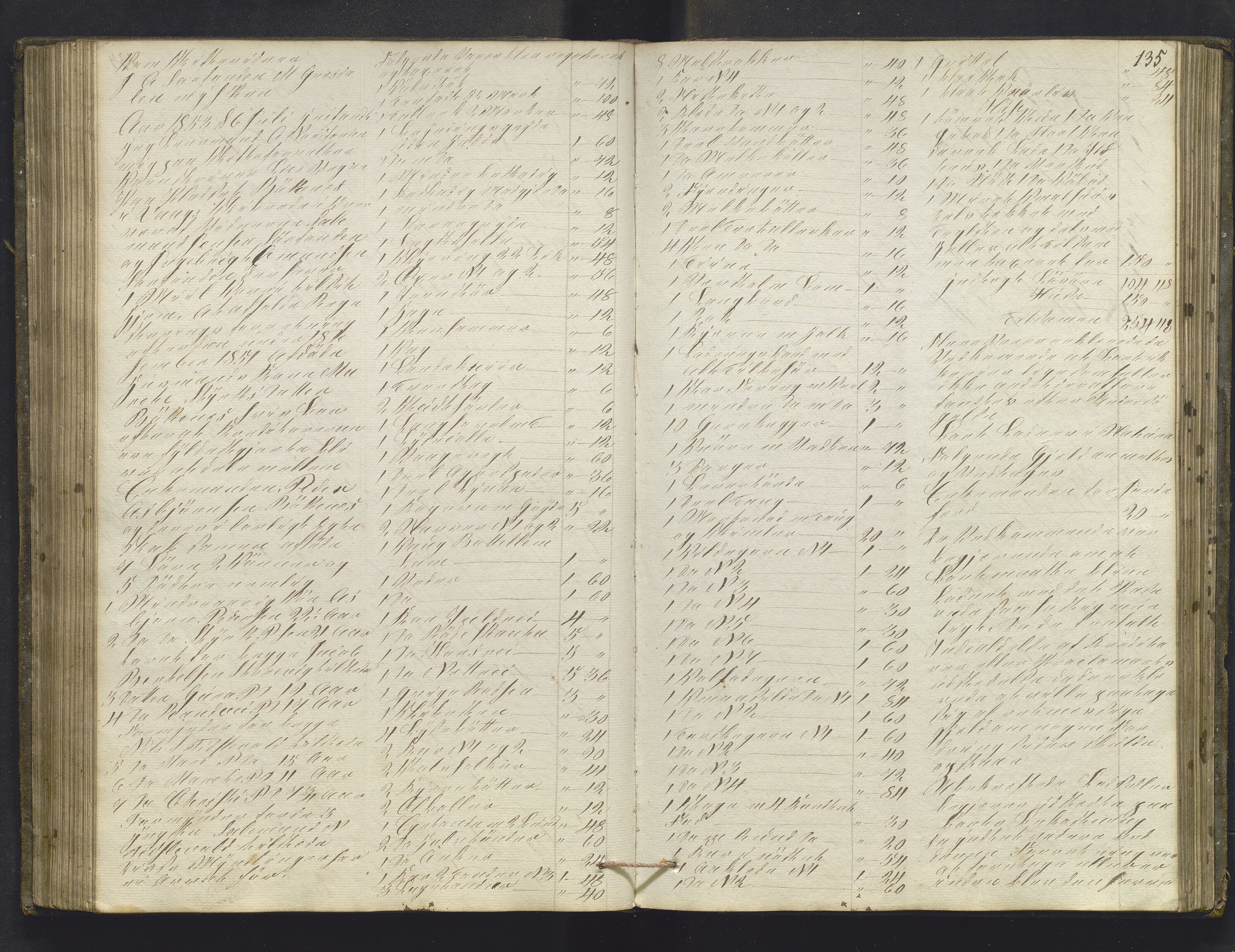 Lensmannen i Sund og Austevoll, AV/SAB-A-35201/0006/L0008: Registreringsprotokoll, 1846-1860, p. 134b-135a