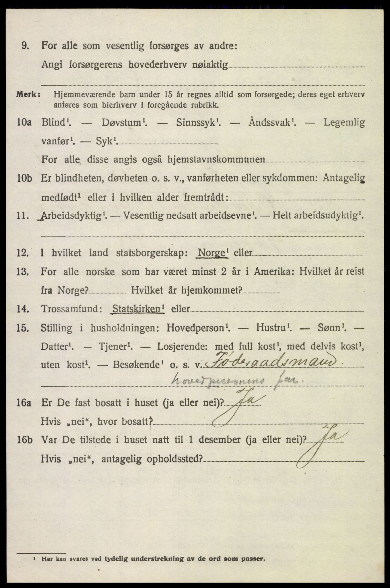 SAH, 1920 census for Kolbu, 1920, p. 5567