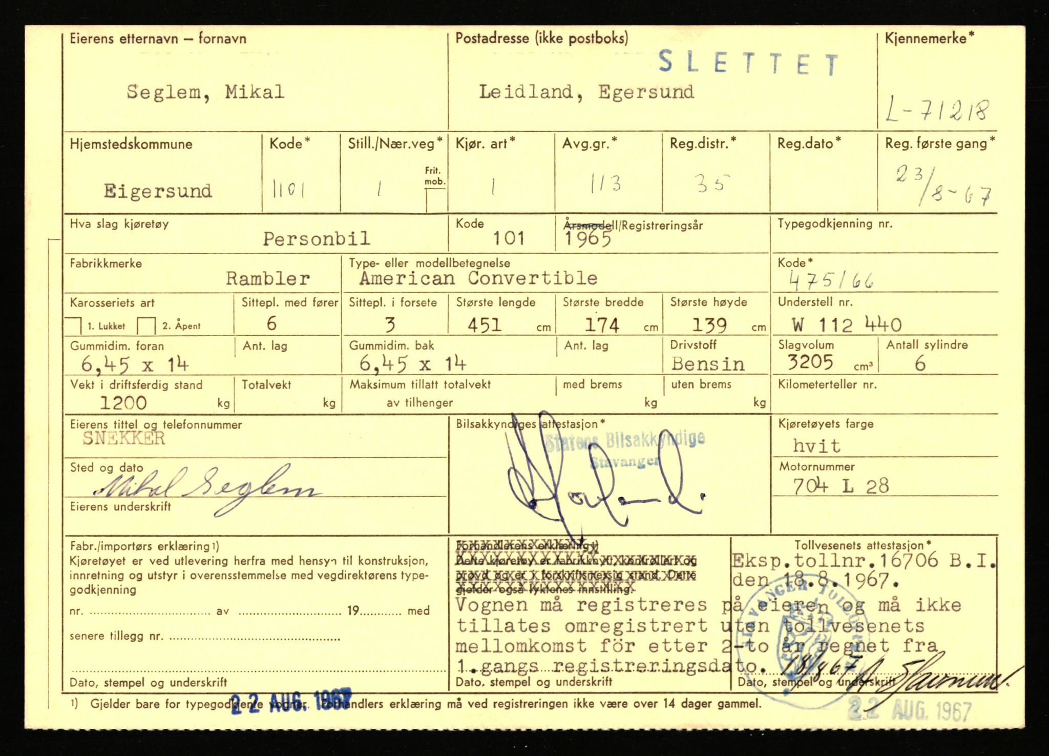 Stavanger trafikkstasjon, AV/SAST-A-101942/0/F/L0066: L-68000 - L-71599, 1930-1971, p. 2157