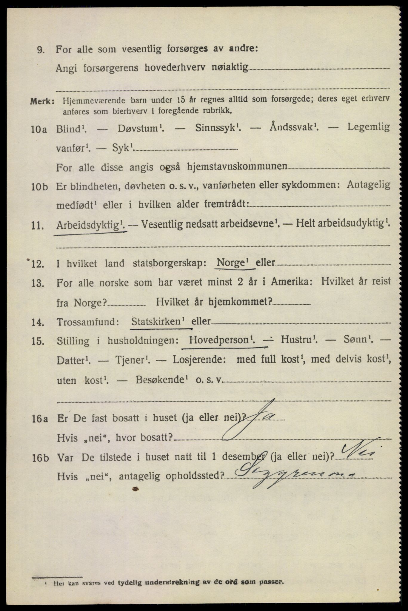 SAKO, 1920 census for Øvre Sandsvær, 1920, p. 5731