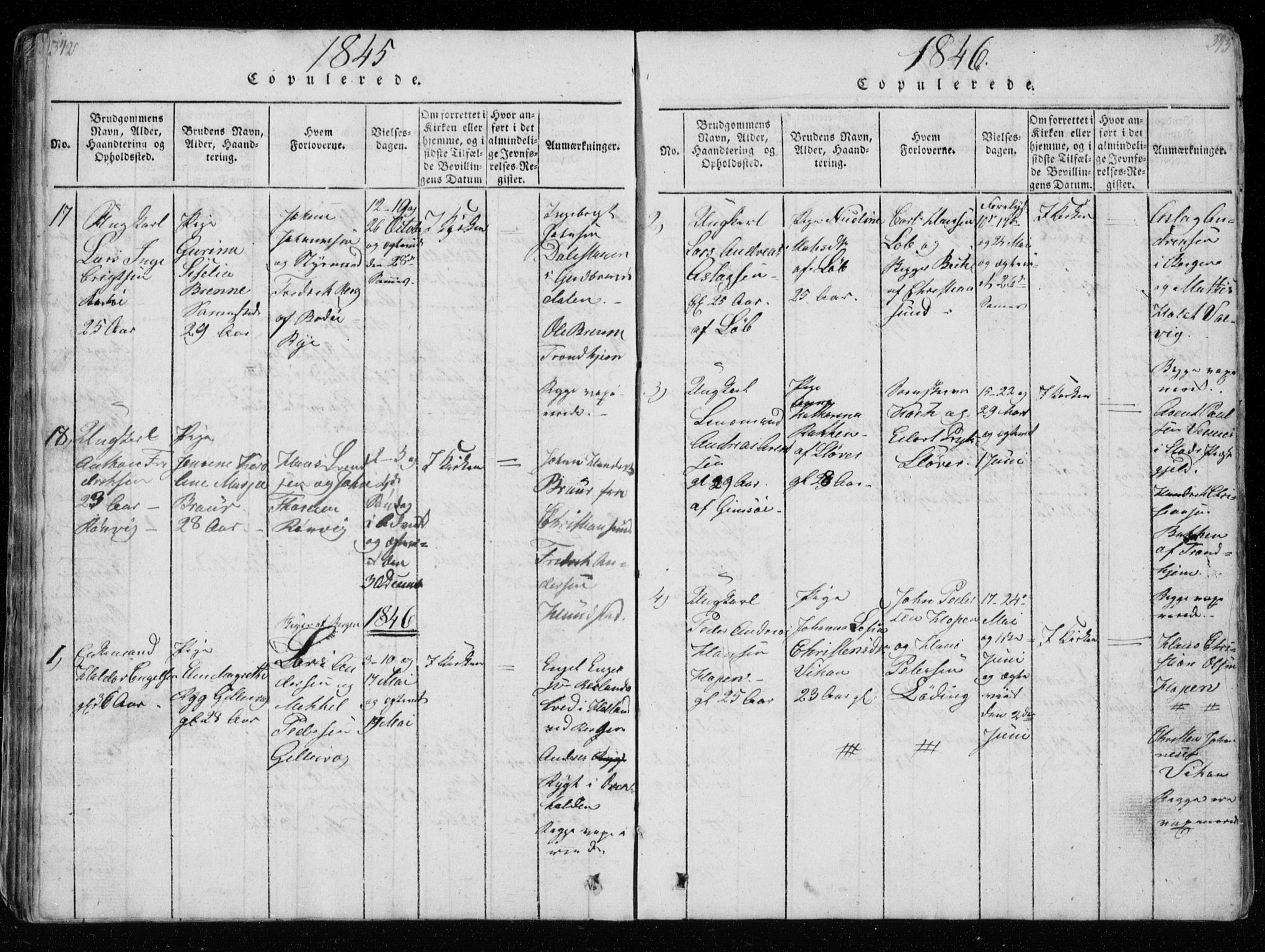 Ministerialprotokoller, klokkerbøker og fødselsregistre - Nordland, AV/SAT-A-1459/801/L0026: Parish register (copy) no. 801C01, 1820-1855, p. 342-343