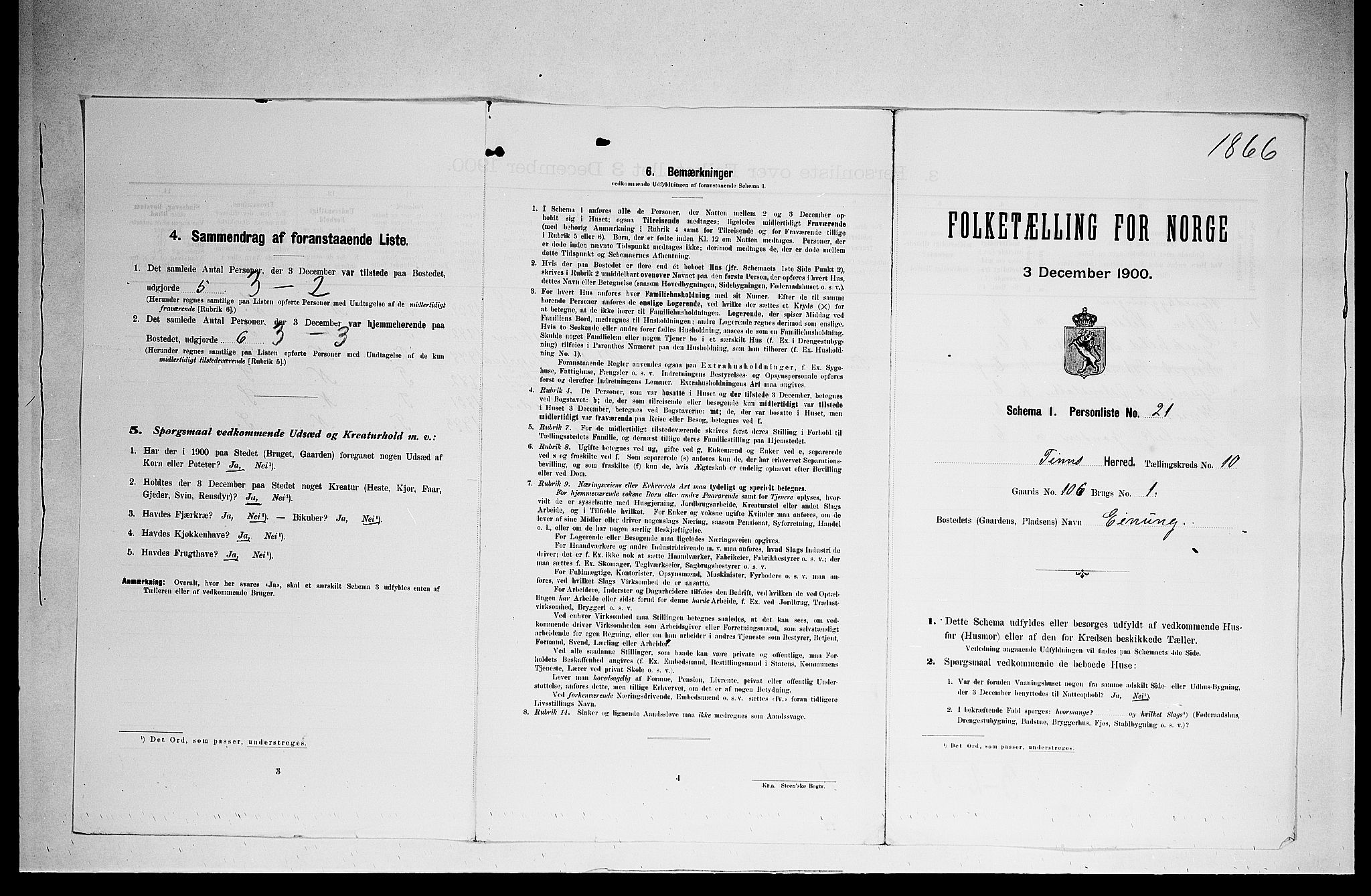 SAKO, 1900 census for Tinn, 1900, p. 770