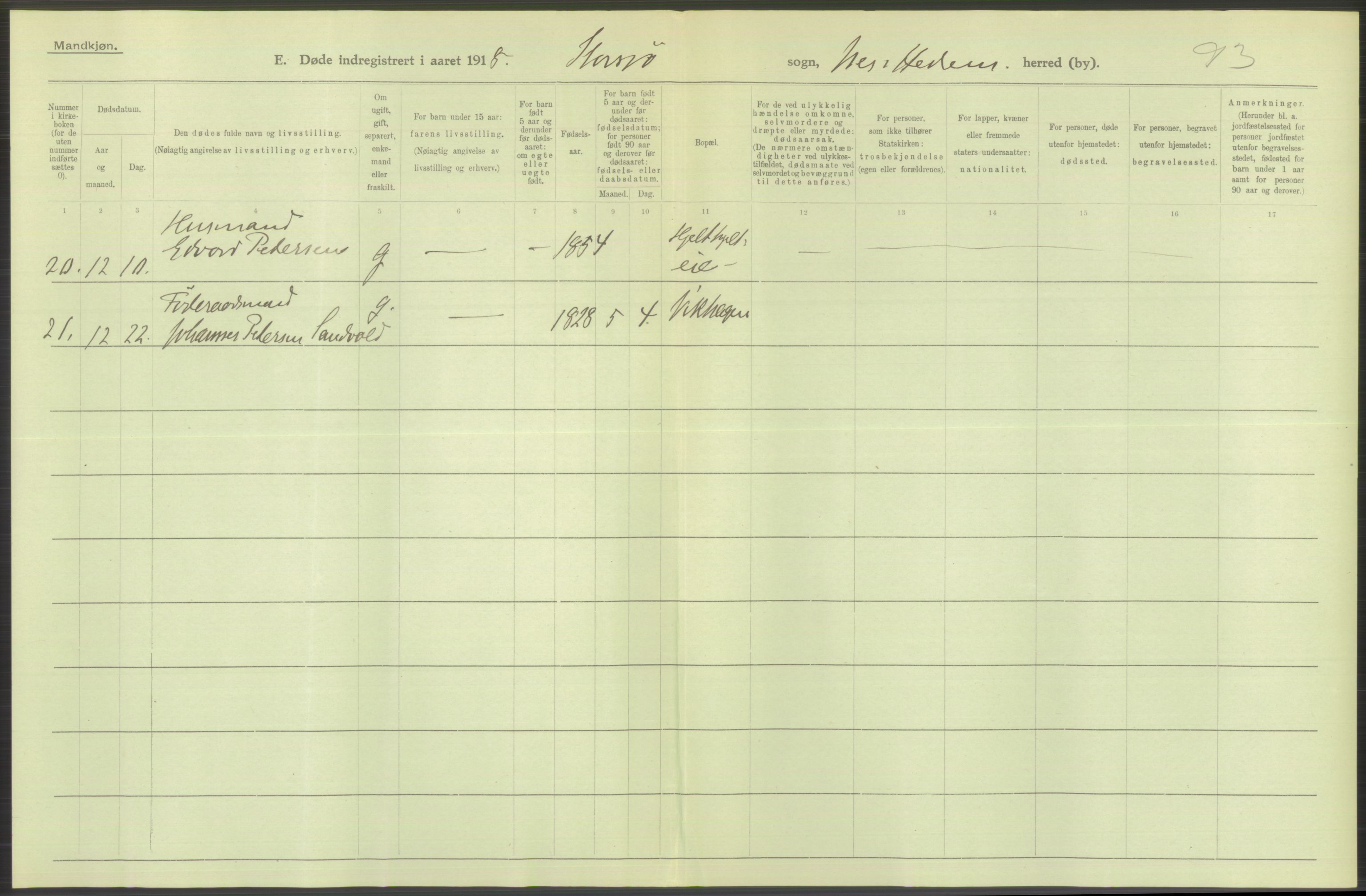 Statistisk sentralbyrå, Sosiodemografiske emner, Befolkning, AV/RA-S-2228/D/Df/Dfb/Dfbh/L0014: Hedemarkens fylke: Døde. Bygder og byer., 1918, p. 362