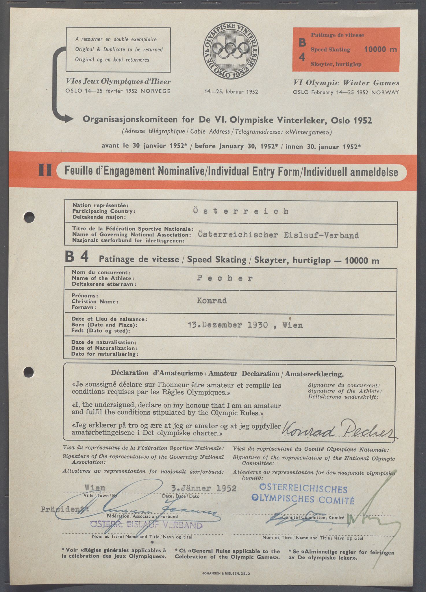 Organisasjonskomiteen for de VI. olympiske vinterleker, OBA/A-20130/H/Ha, 1951-1952, p. 1275