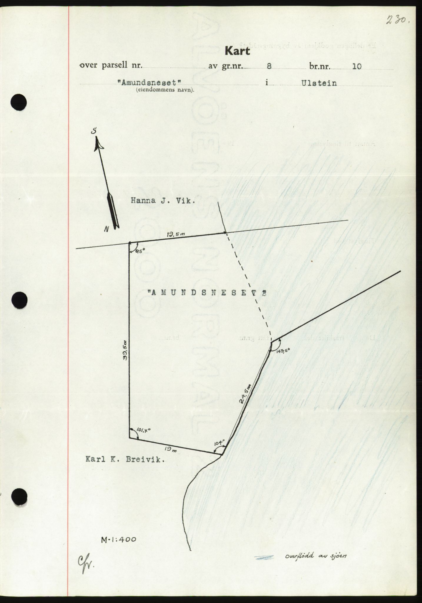 Søre Sunnmøre sorenskriveri, AV/SAT-A-4122/1/2/2C/L0064: Mortgage book no. 58, 1937-1938, Diary no: : 1712/1937