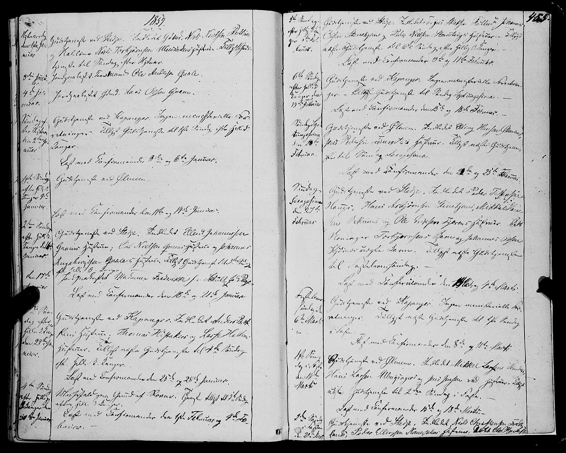 Sogndal sokneprestembete, SAB/A-81301/H/Haa/Haaa/L0012II: Parish register (official) no. A 12II, 1847-1877, p. 455