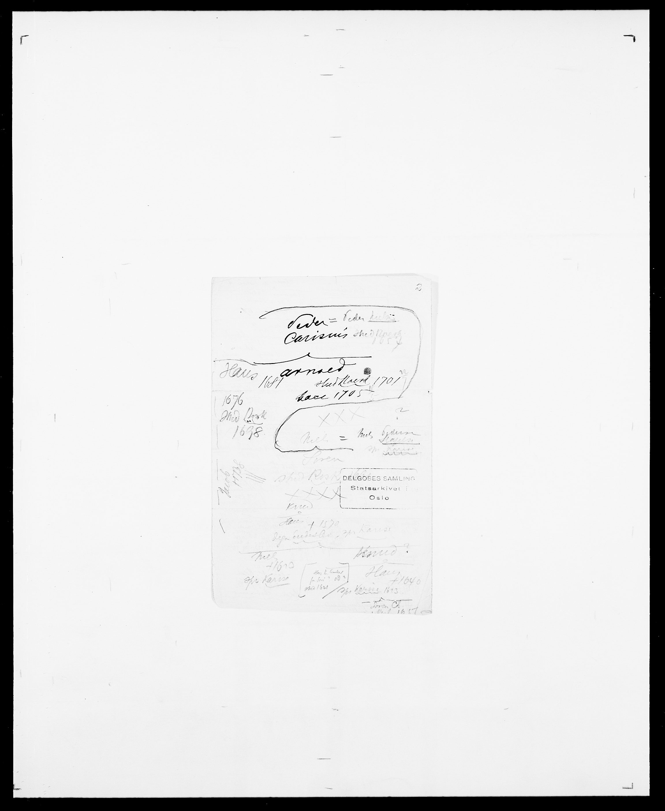 Delgobe, Charles Antoine - samling, AV/SAO-PAO-0038/D/Da/L0008: Capjon - Dagenbolt, p. 38