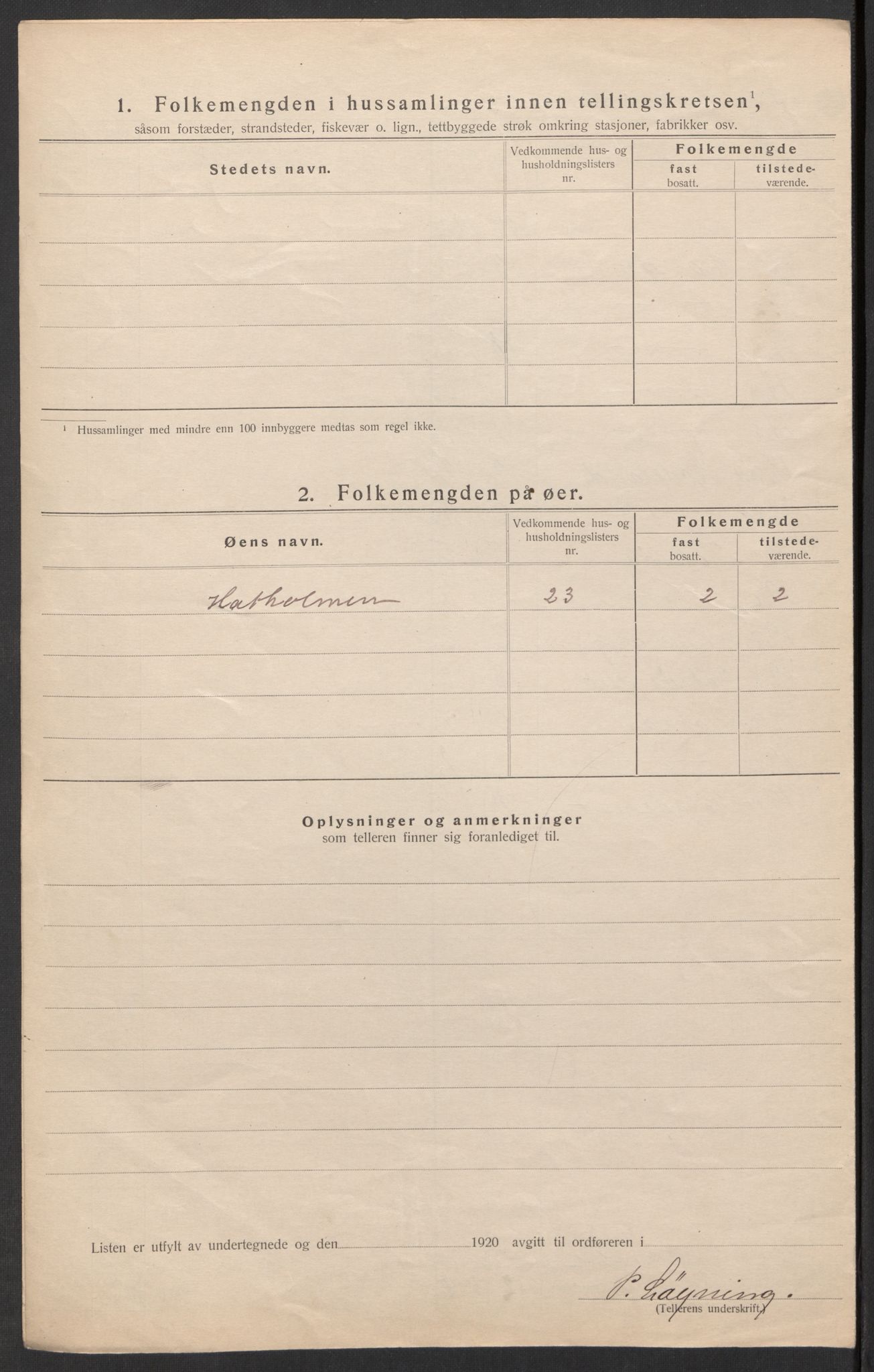 SAK, 1920 census for Halse og Harkmark, 1920, p. 51