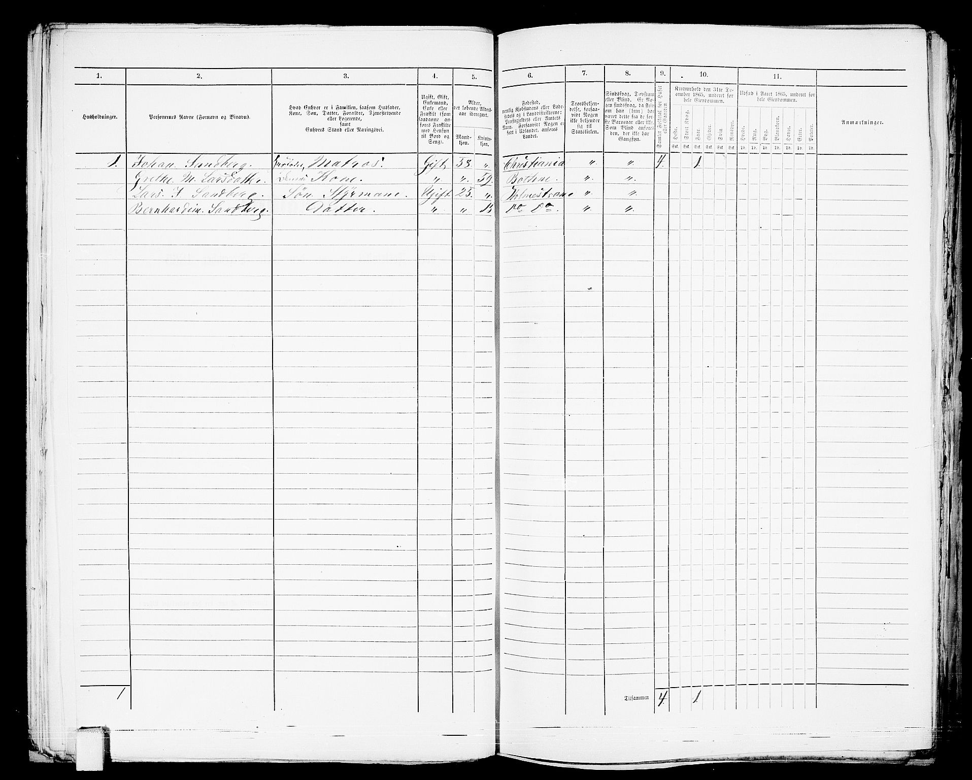 RA, 1865 census for Botne/Holmestrand, 1865, p. 51