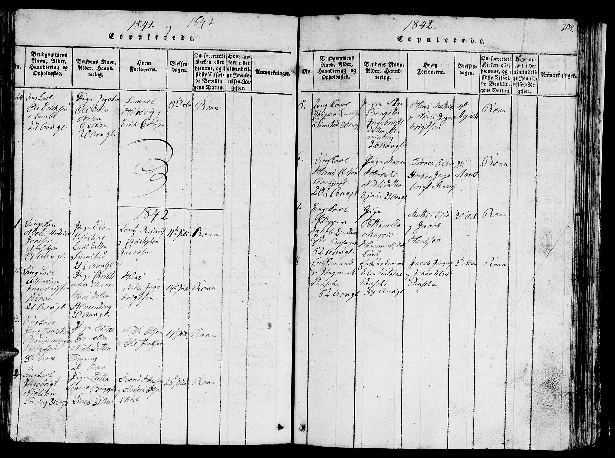 Ministerialprotokoller, klokkerbøker og fødselsregistre - Sør-Trøndelag, SAT/A-1456/657/L0714: Parish register (copy) no. 657C01, 1818-1868, p. 204