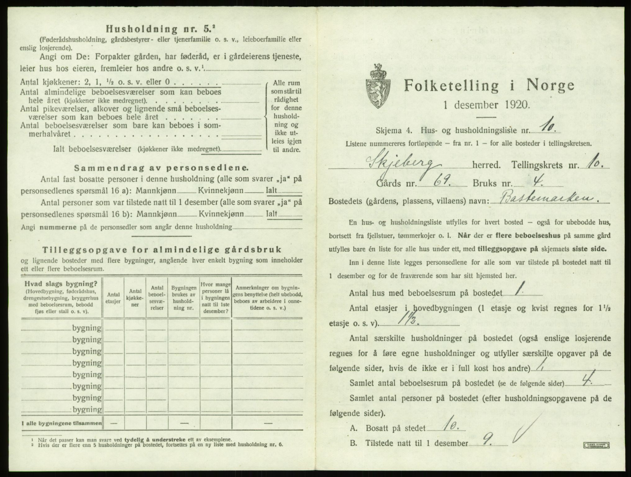 SAO, 1920 census for Skjeberg, 1920, p. 1362