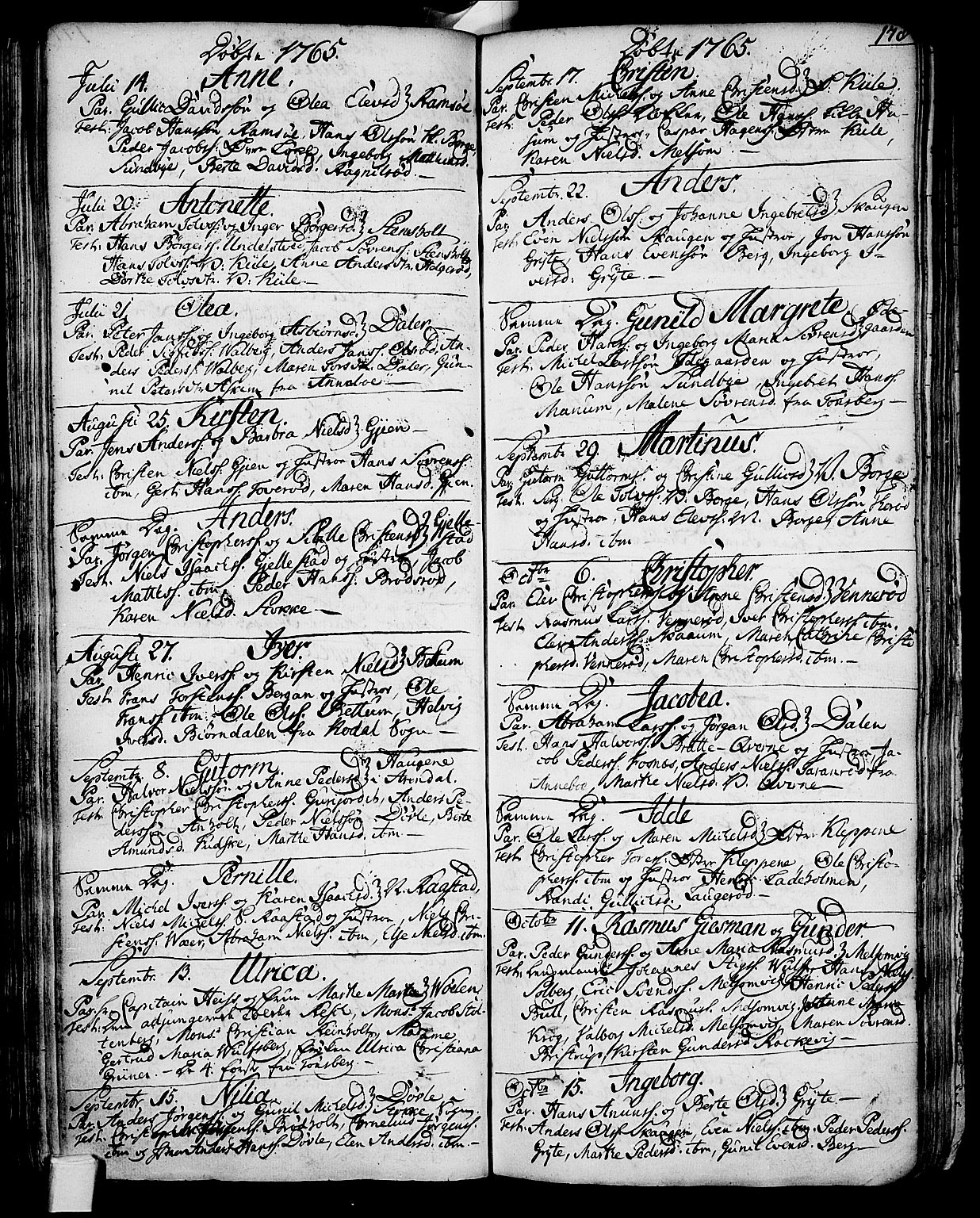 Stokke kirkebøker, SAKO/A-320/F/Fa/L0002: Parish register (official) no. I 2, 1732-1770, p. 178