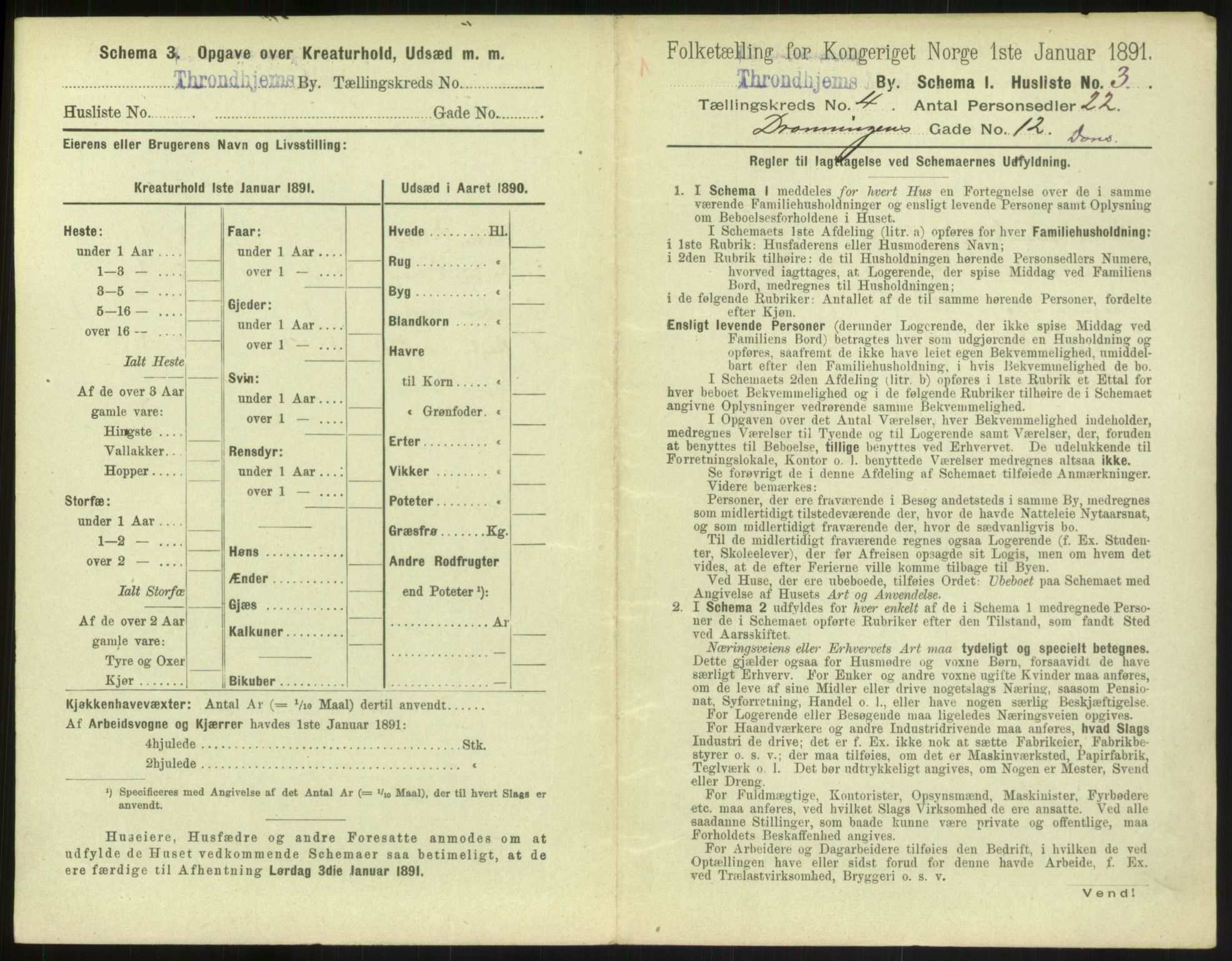 RA, 1891 census for 1601 Trondheim, 1891, p. 470