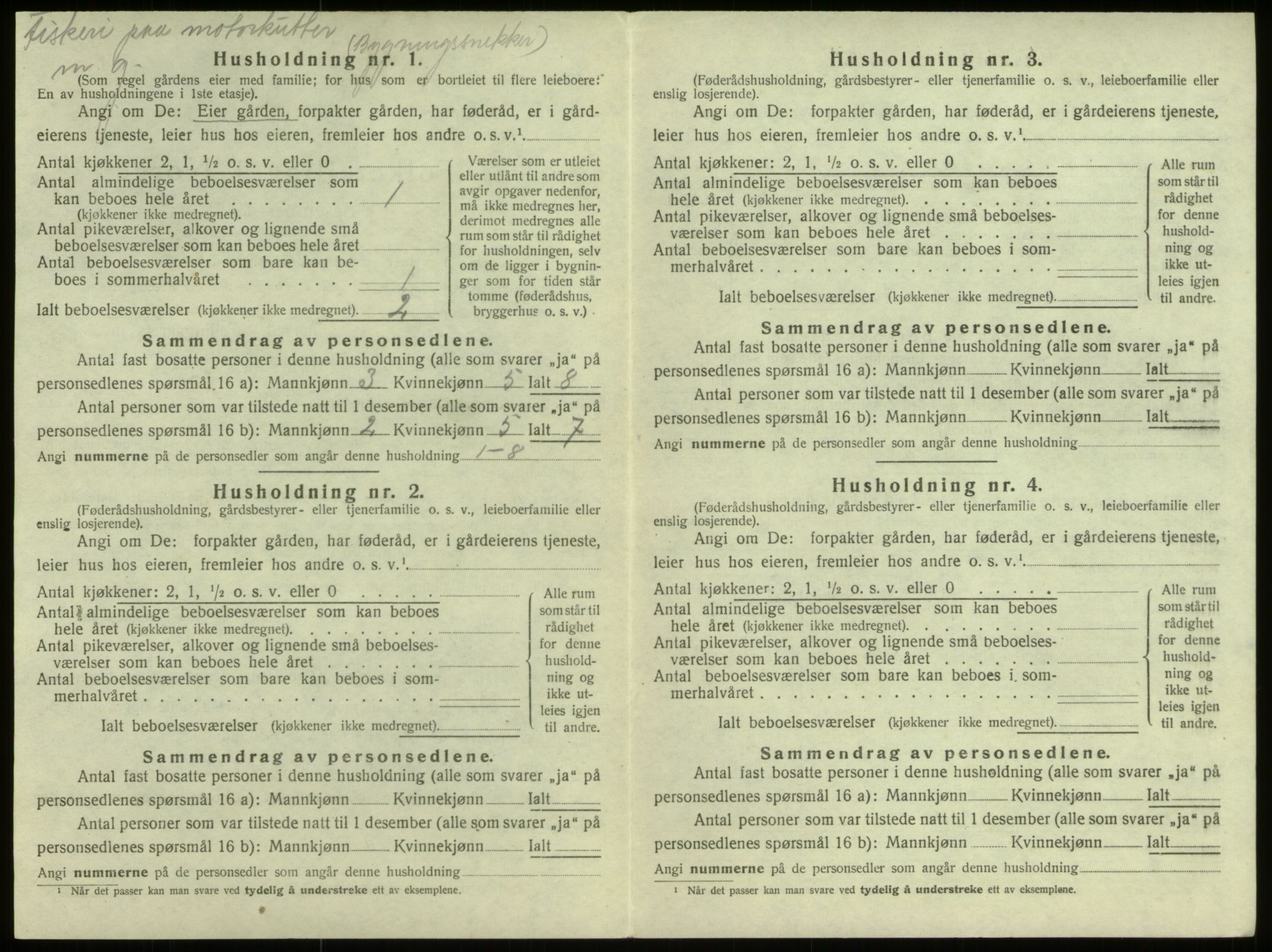 SAB, 1920 census for Selje, 1920, p. 985