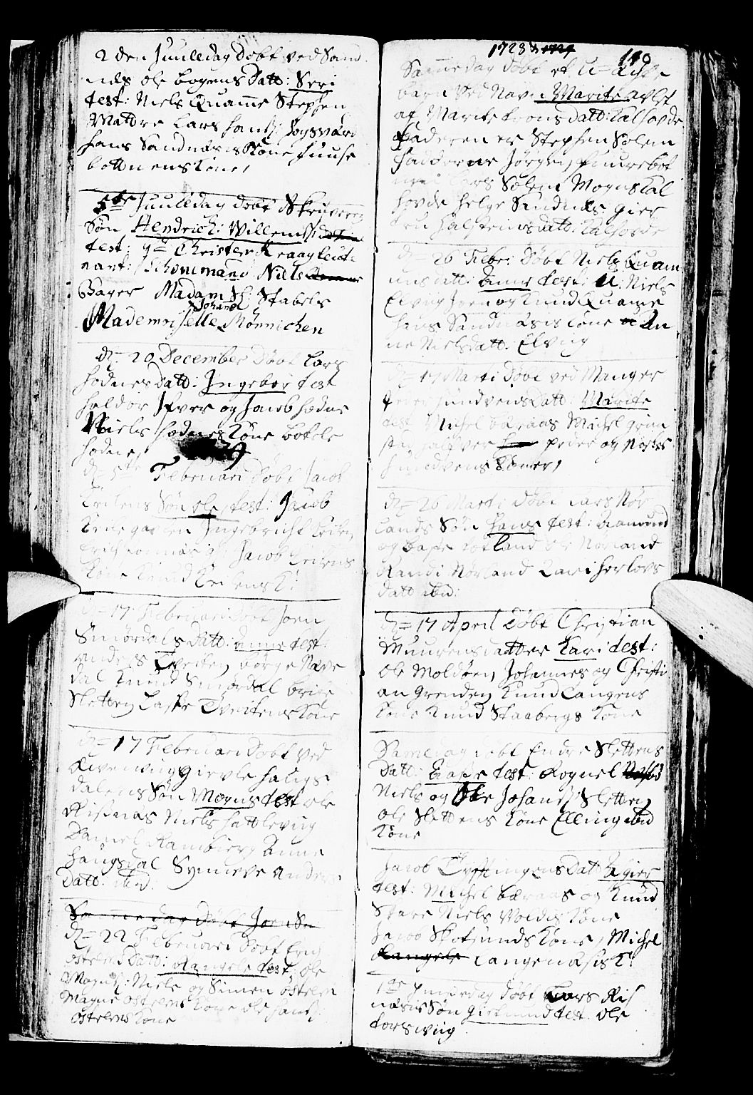 Lindås Sokneprestembete, SAB/A-76701/H/Haa: Parish register (official) no. A 1, 1699-1746, p. 110