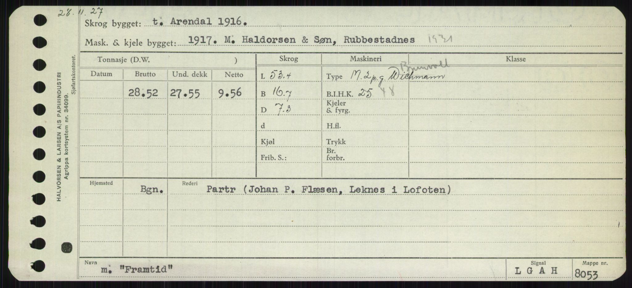 Sjøfartsdirektoratet med forløpere, Skipsmålingen, RA/S-1627/H/Ha/L0002/0001: Fartøy, Eik-Hill / Fartøy, Eik-F, p. 731